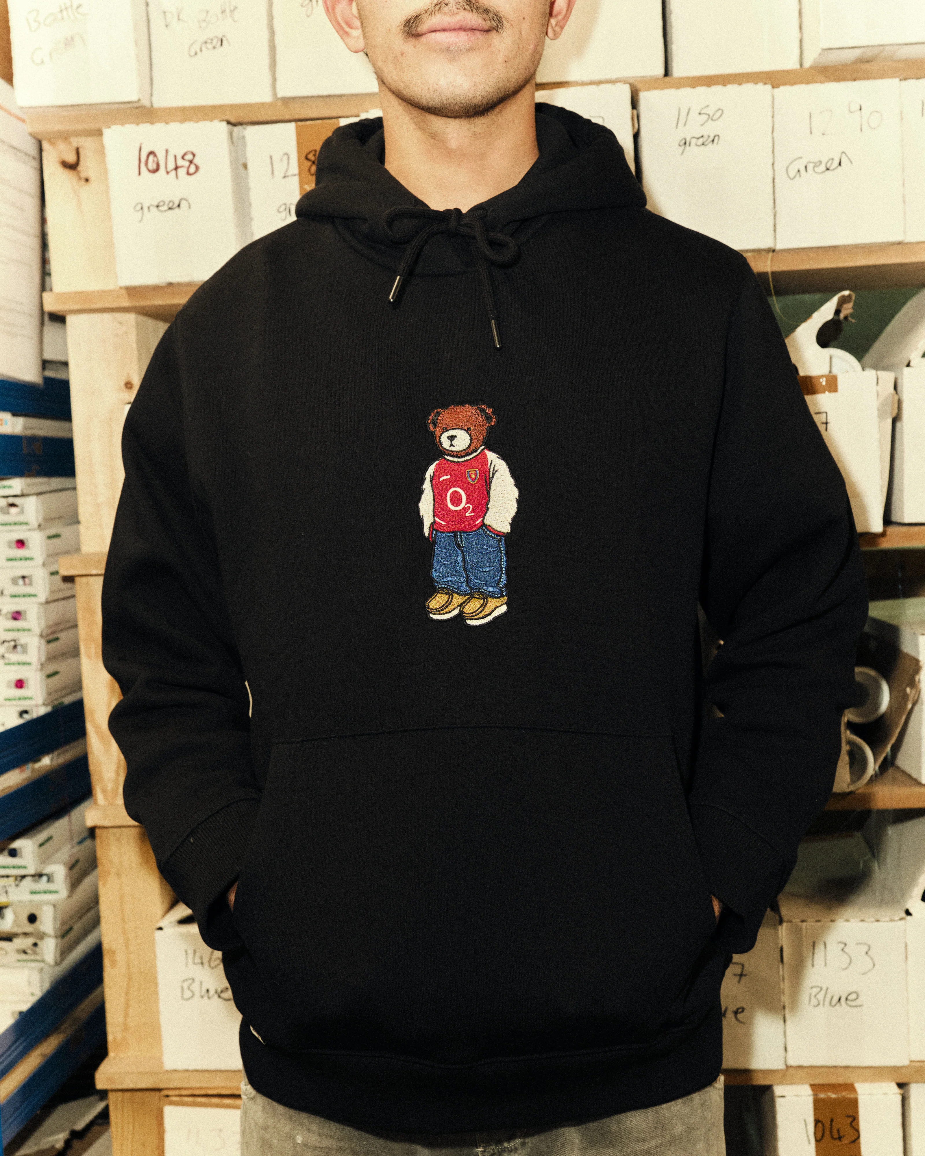 AFC Embroidered Pickles Black Hoodie - Image 3