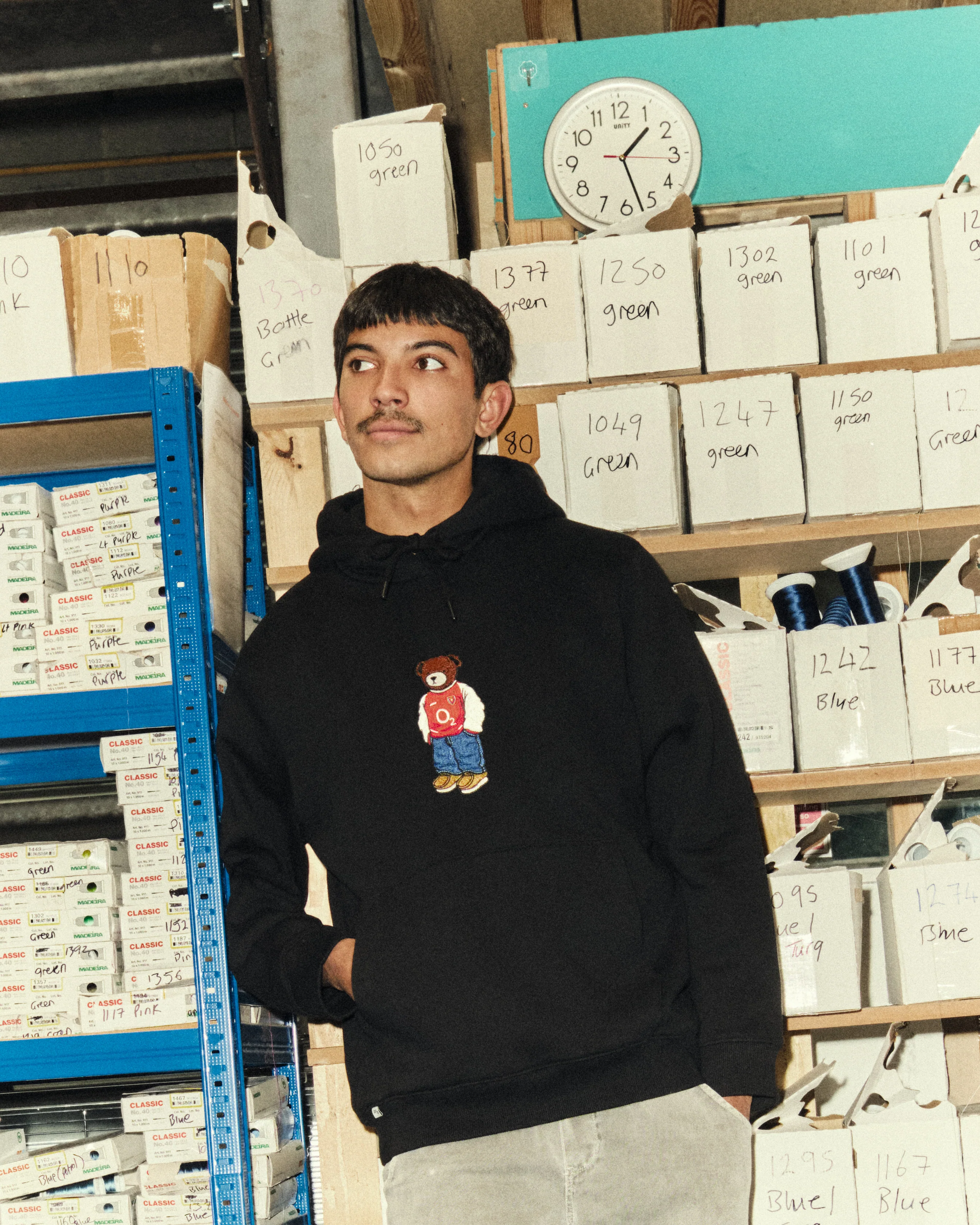 AFC Embroidered Pickles Black Hoodie - Image 5