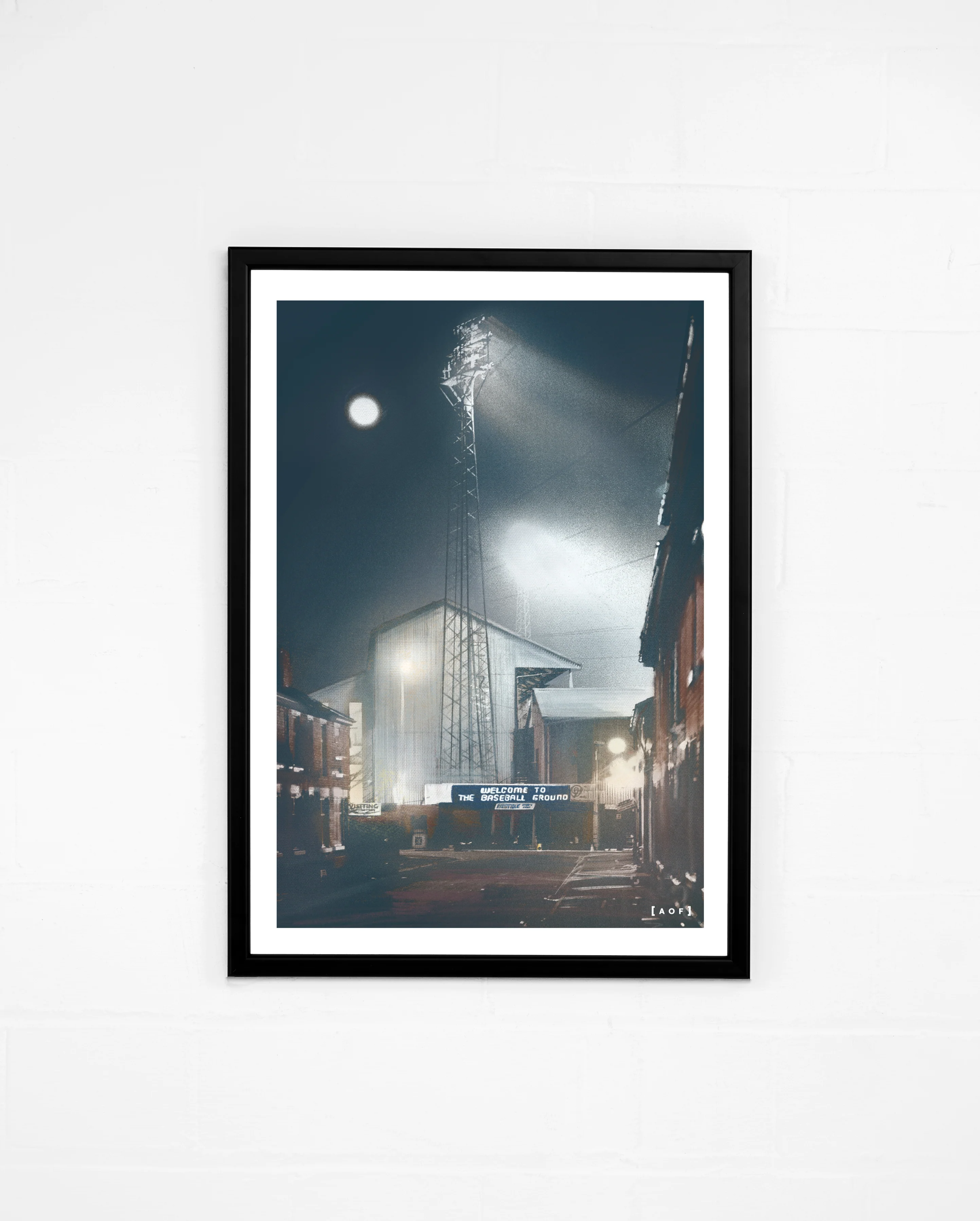 Baseball Ground by Night Print
