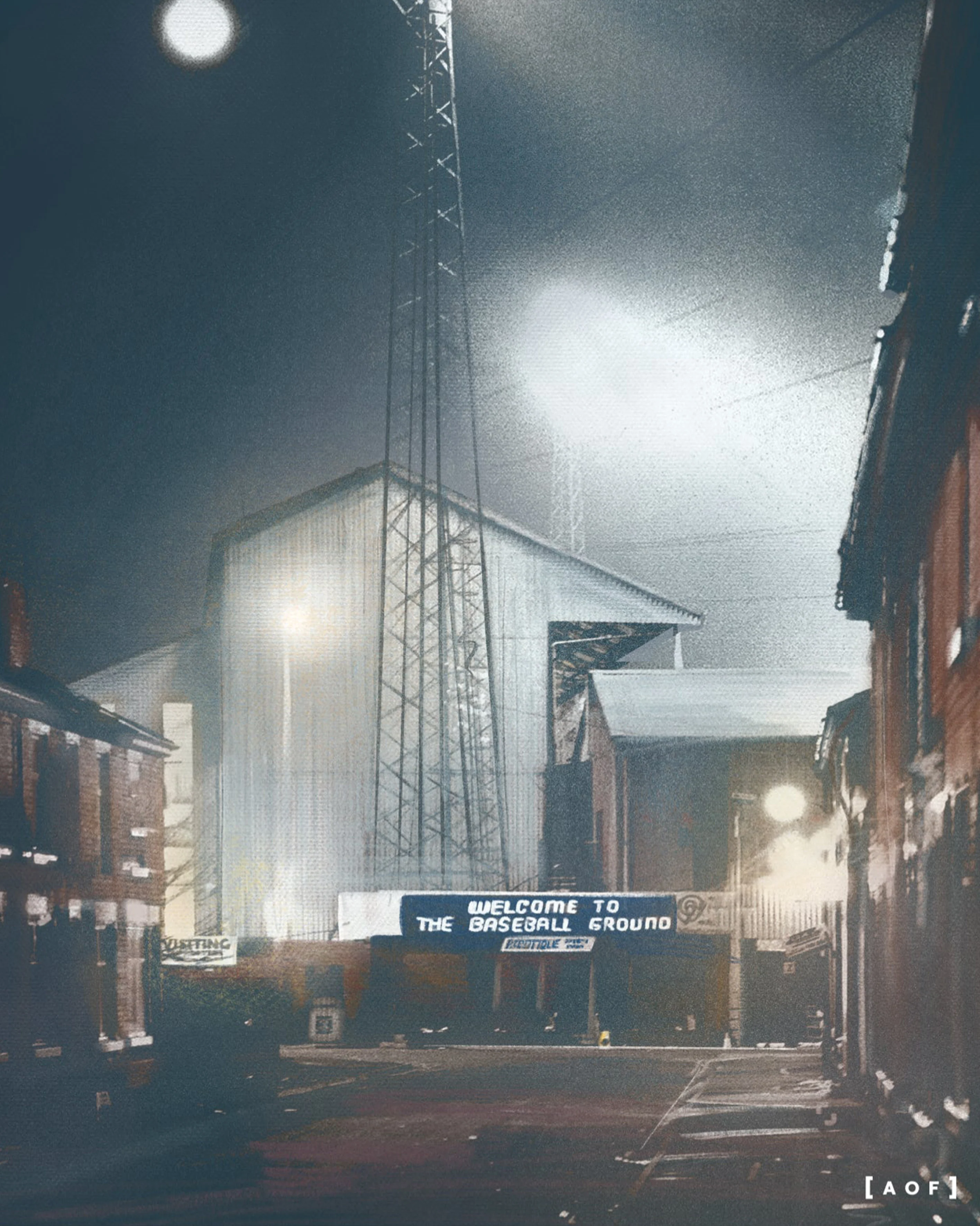 Baseball Ground by Night Print - Image 2
