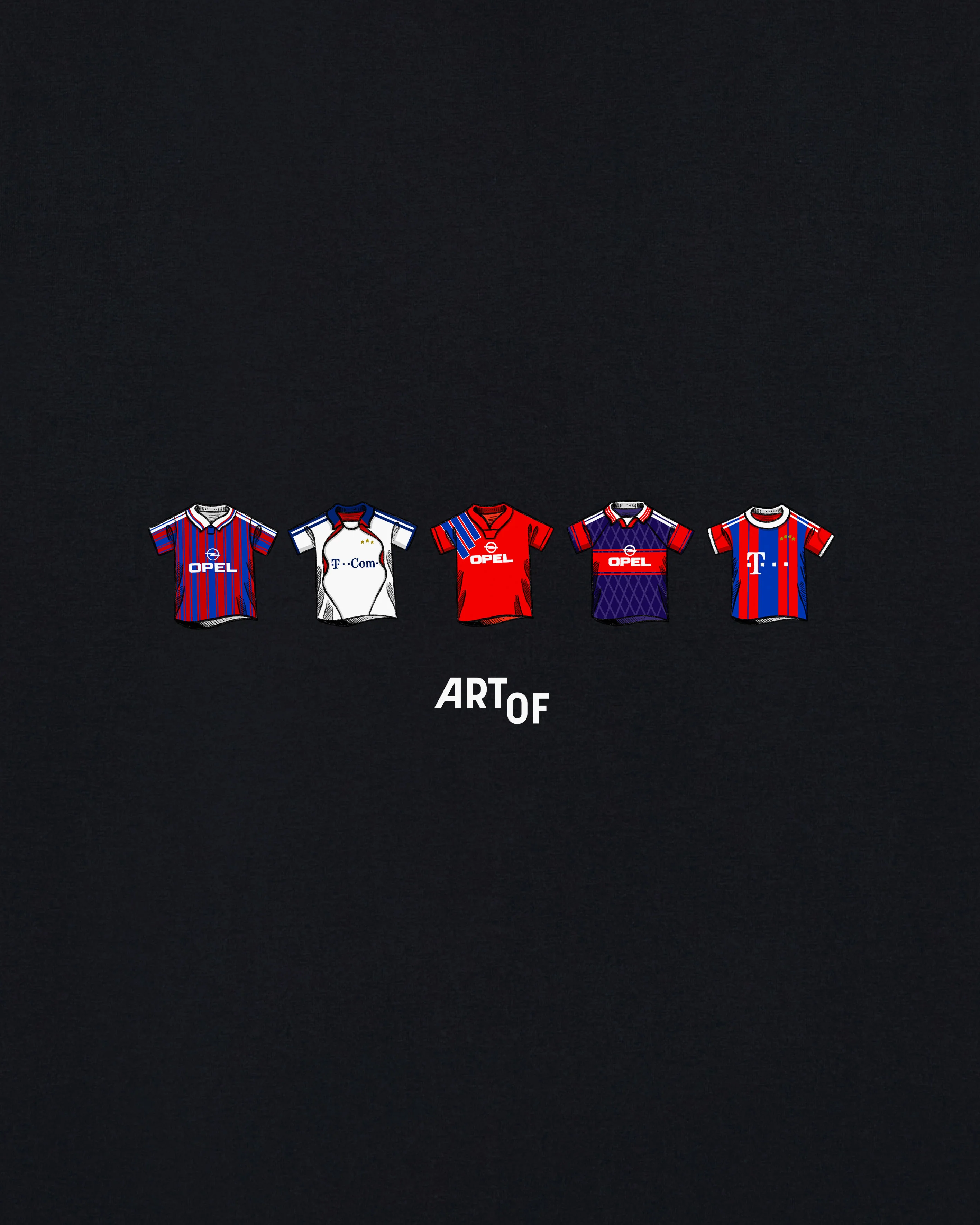 Bayern Printed Classics Black Tee - Image 2