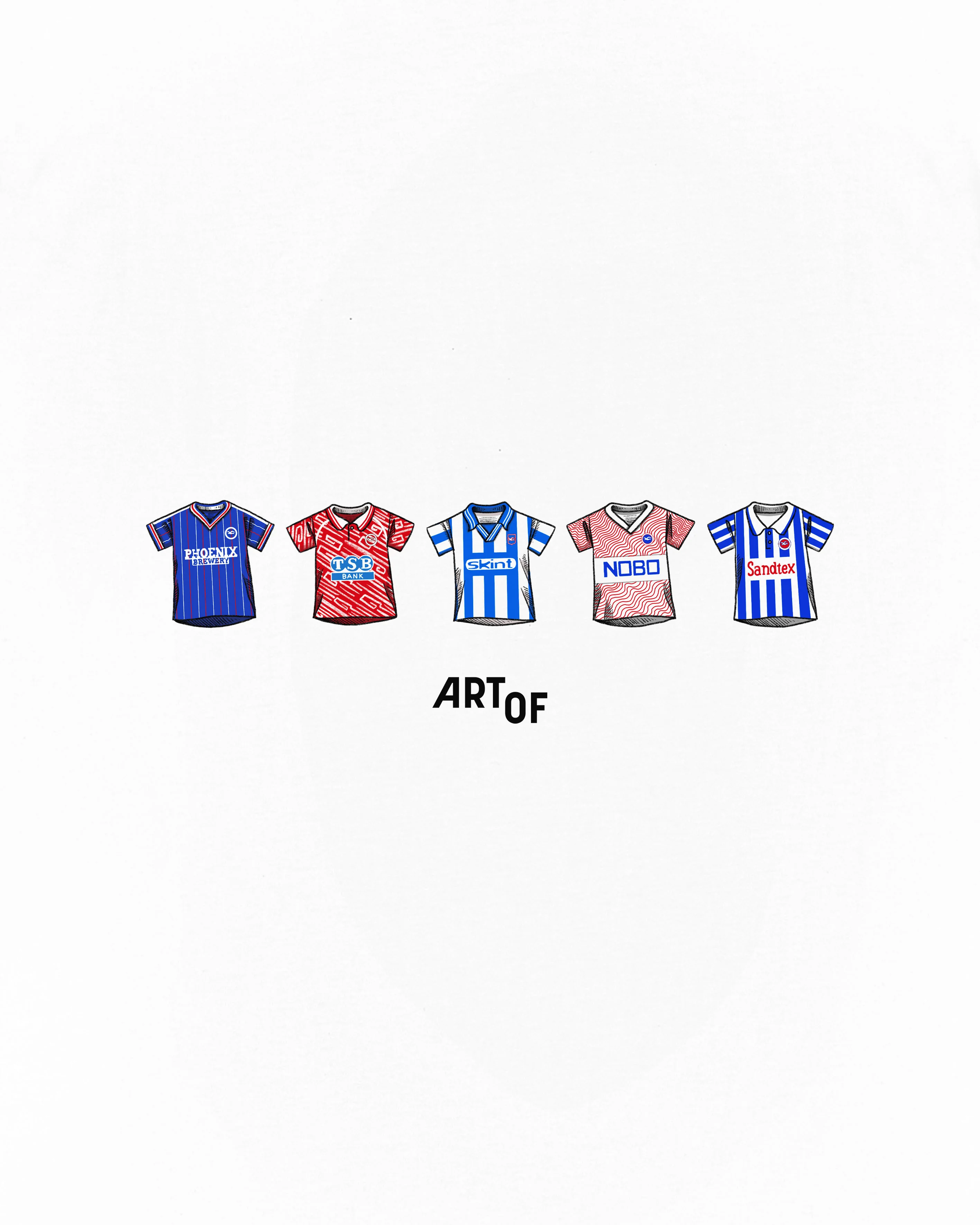 BHAFC Printed Classics White Tee - Image 2