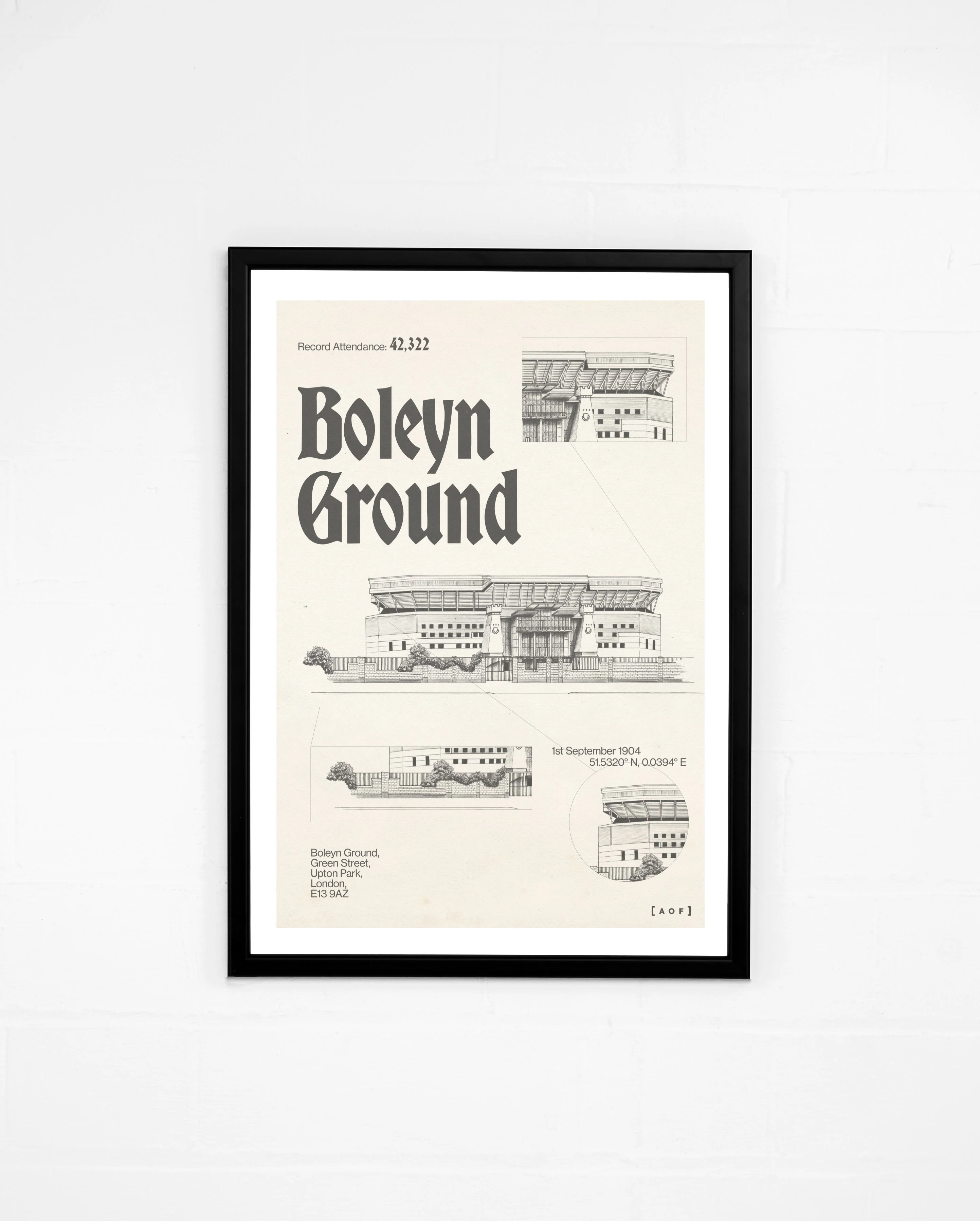 Boleyn Ground Blueprint Print
