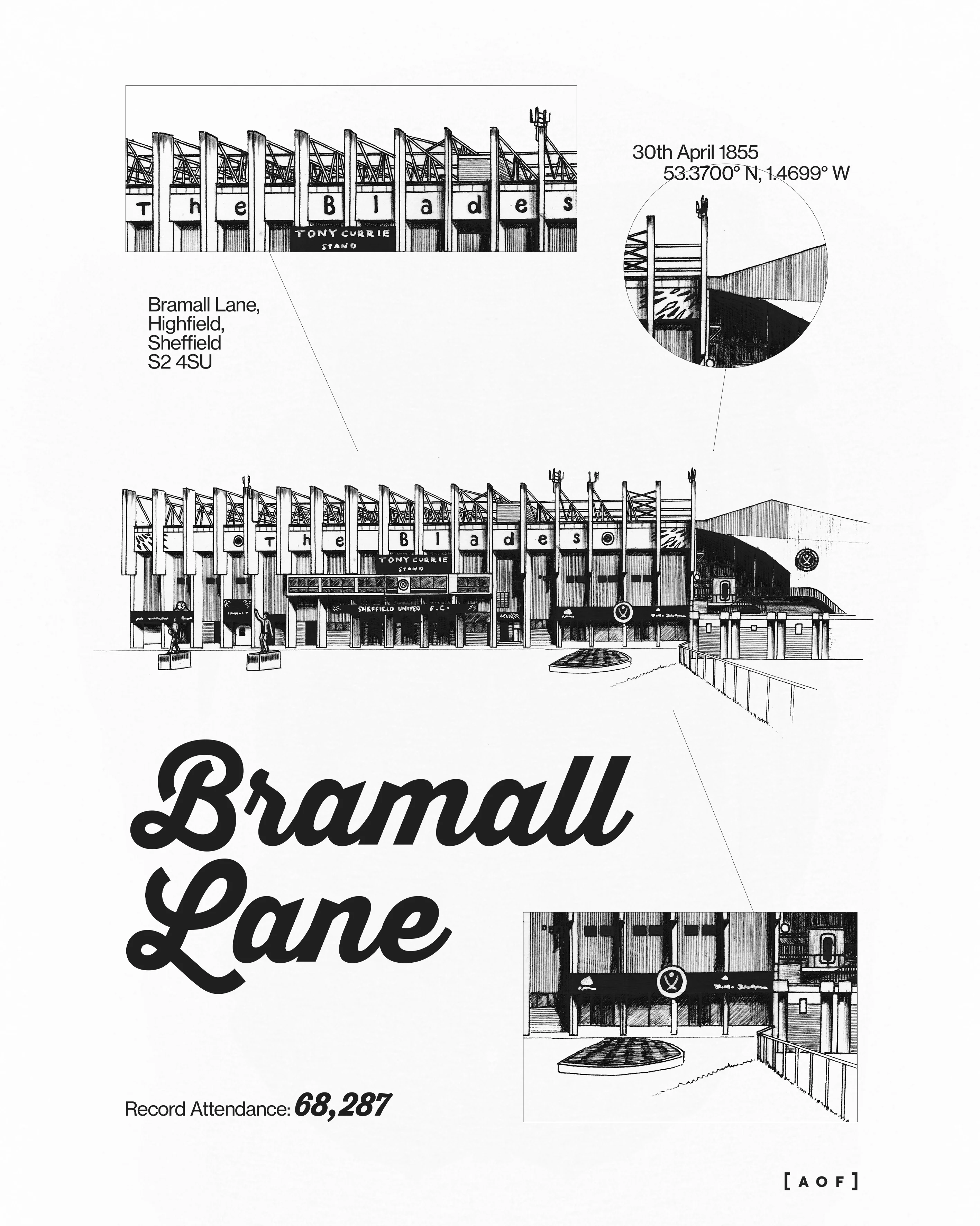 Bramall Blueprint Tee - Image 2