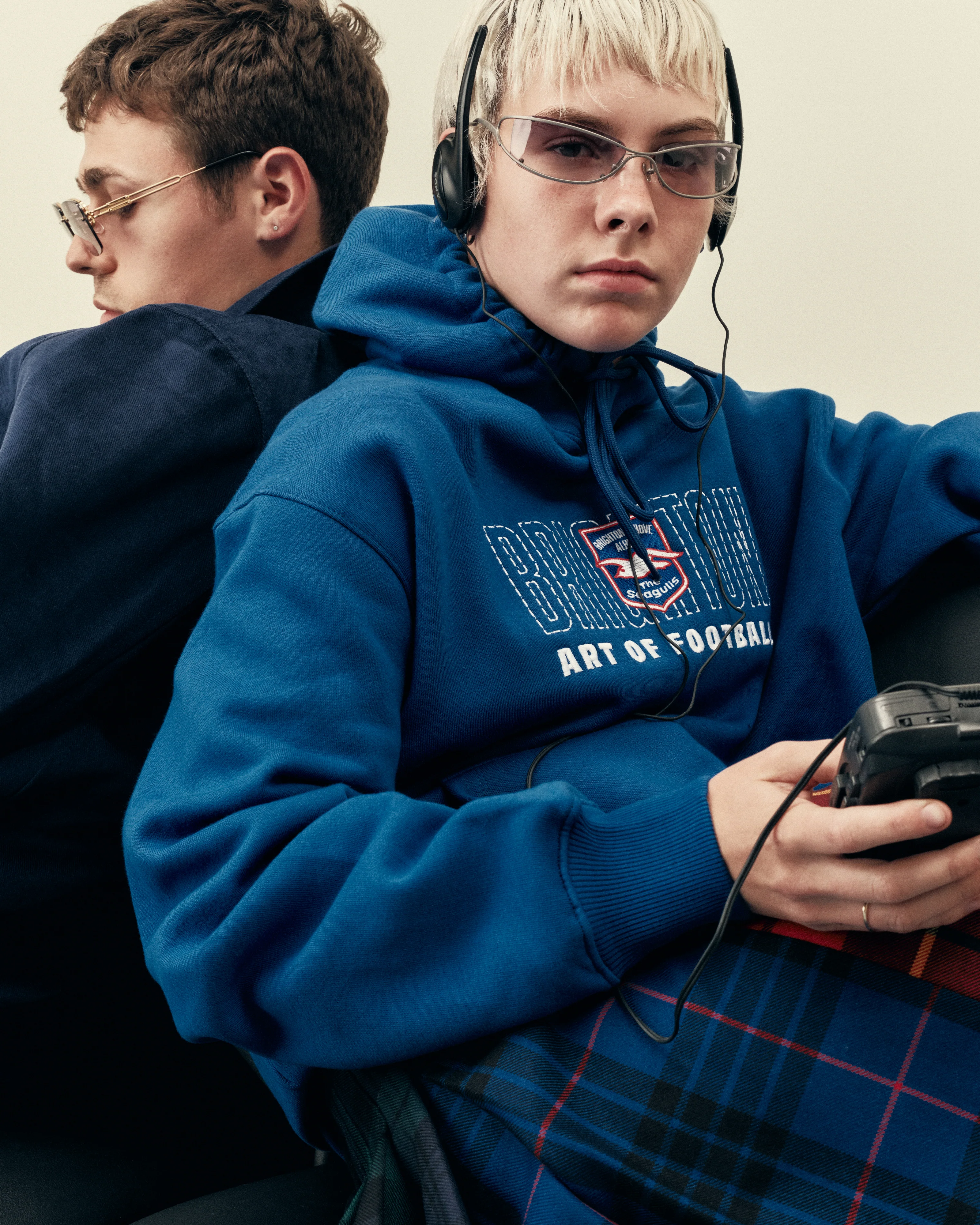 Brighton 90s Blue Hoodie - Image 3
