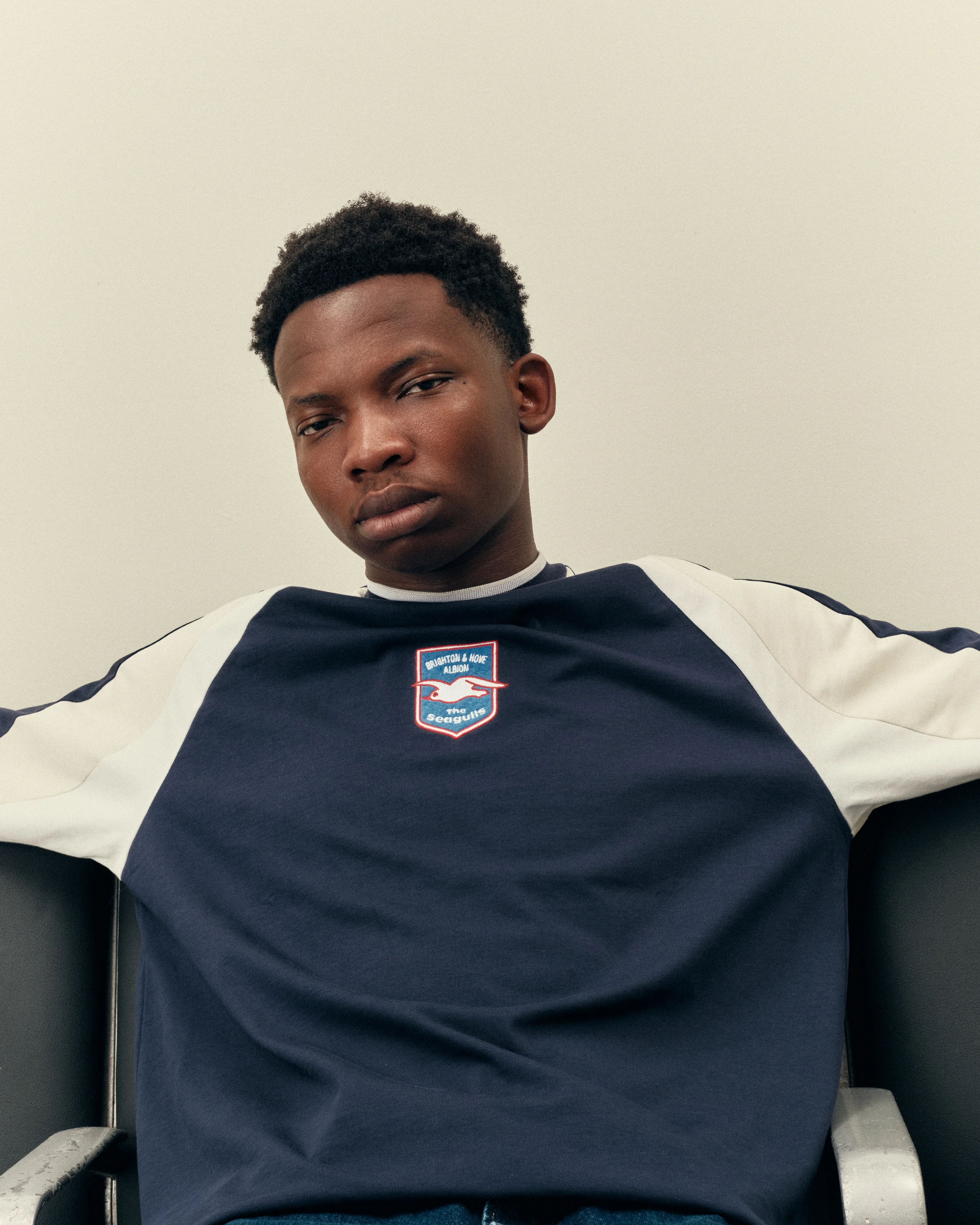 Brighton 90s Oversized Panelled Tee - Image 5