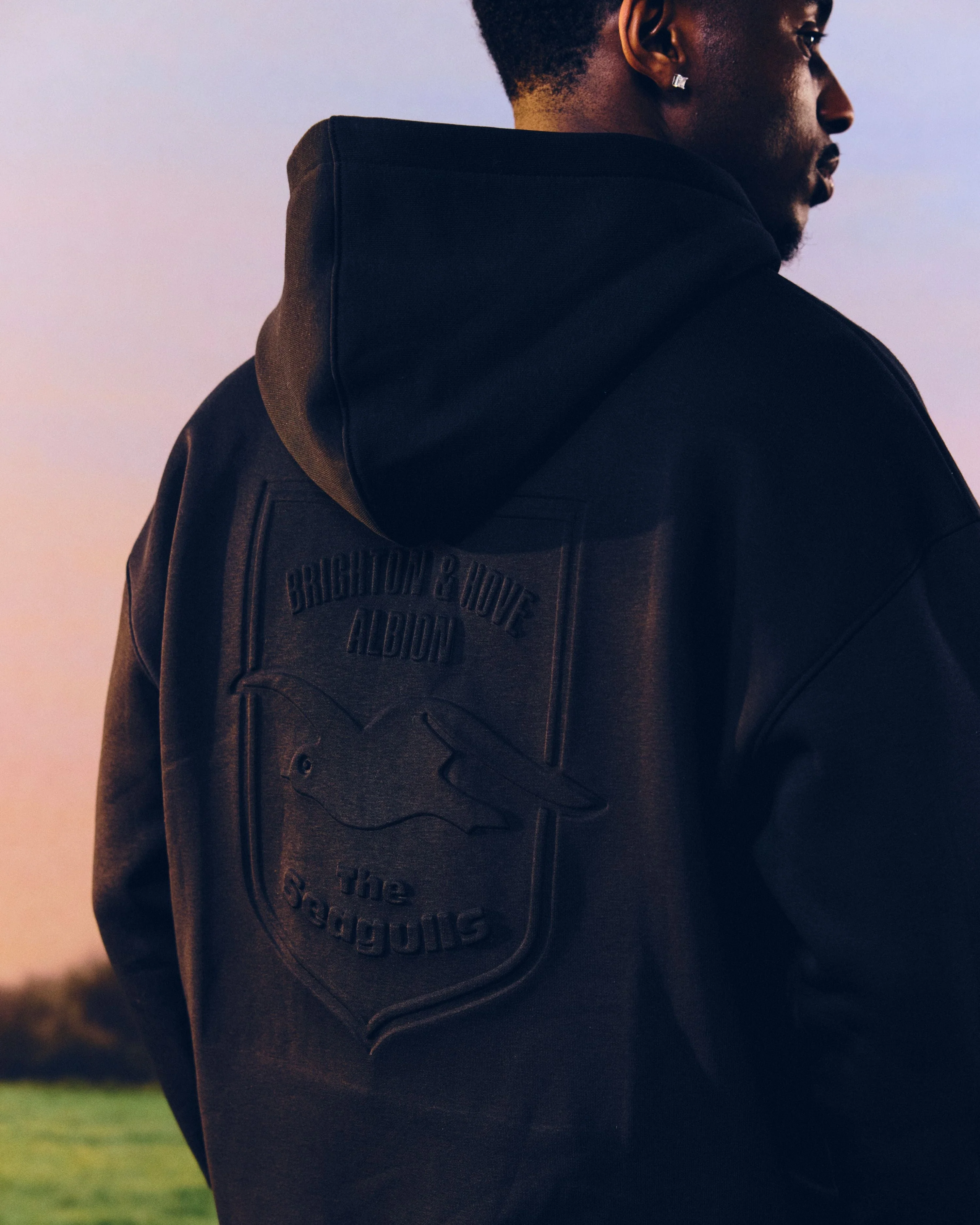 Brighton Debossed Zip Through Hoodie - Image 2