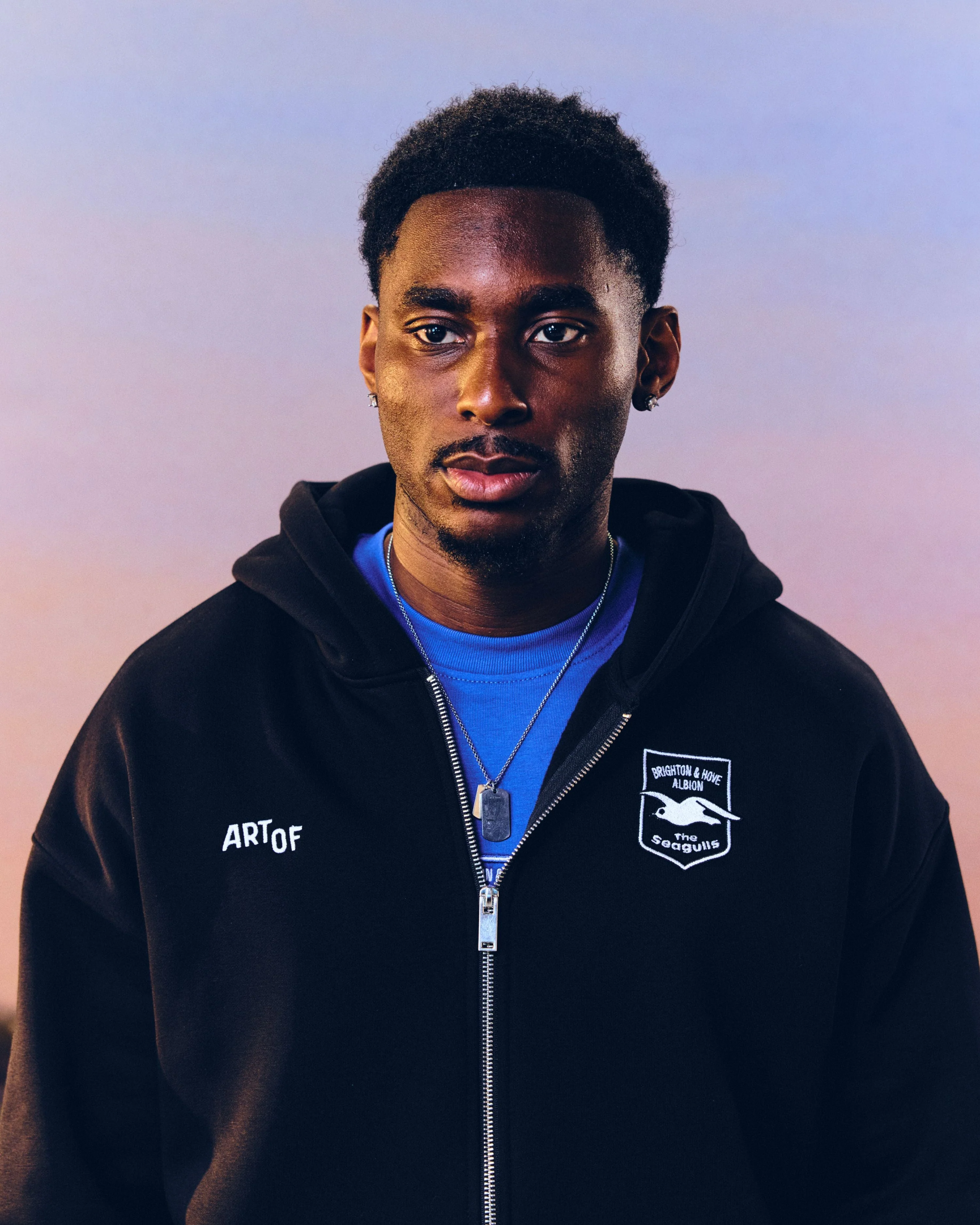 Brighton Debossed Zip Through Hoodie - Image 4