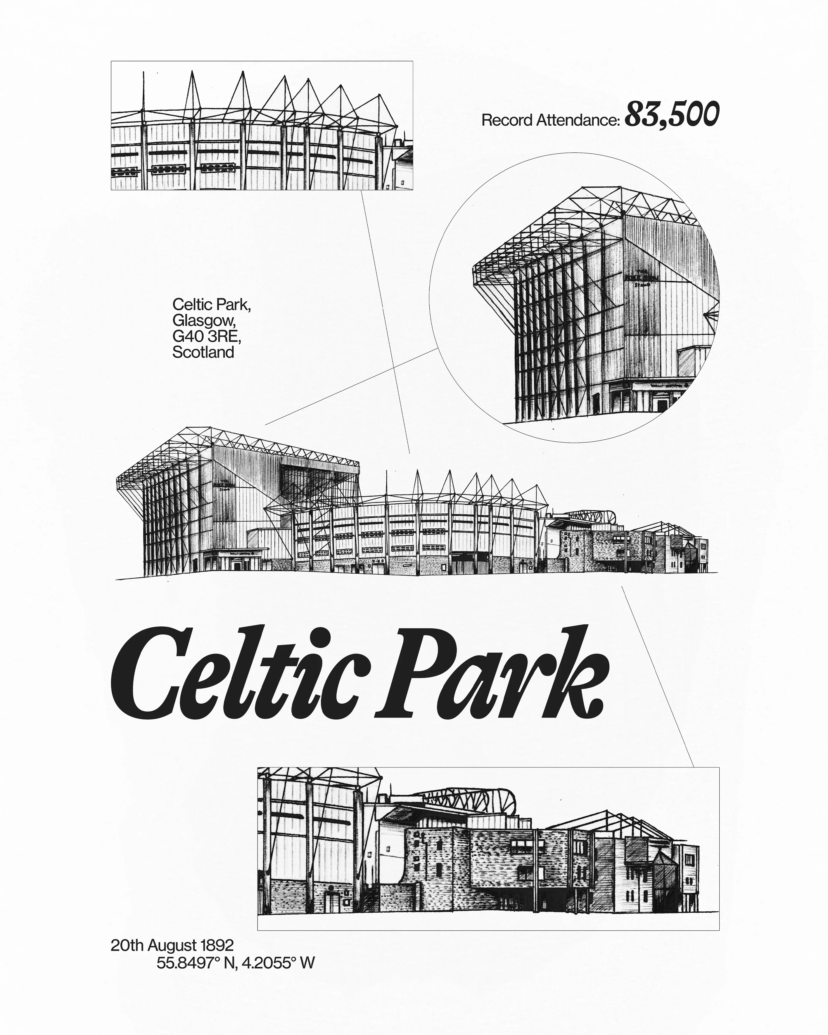 Celtic Park Blueprint Tee - Image 2