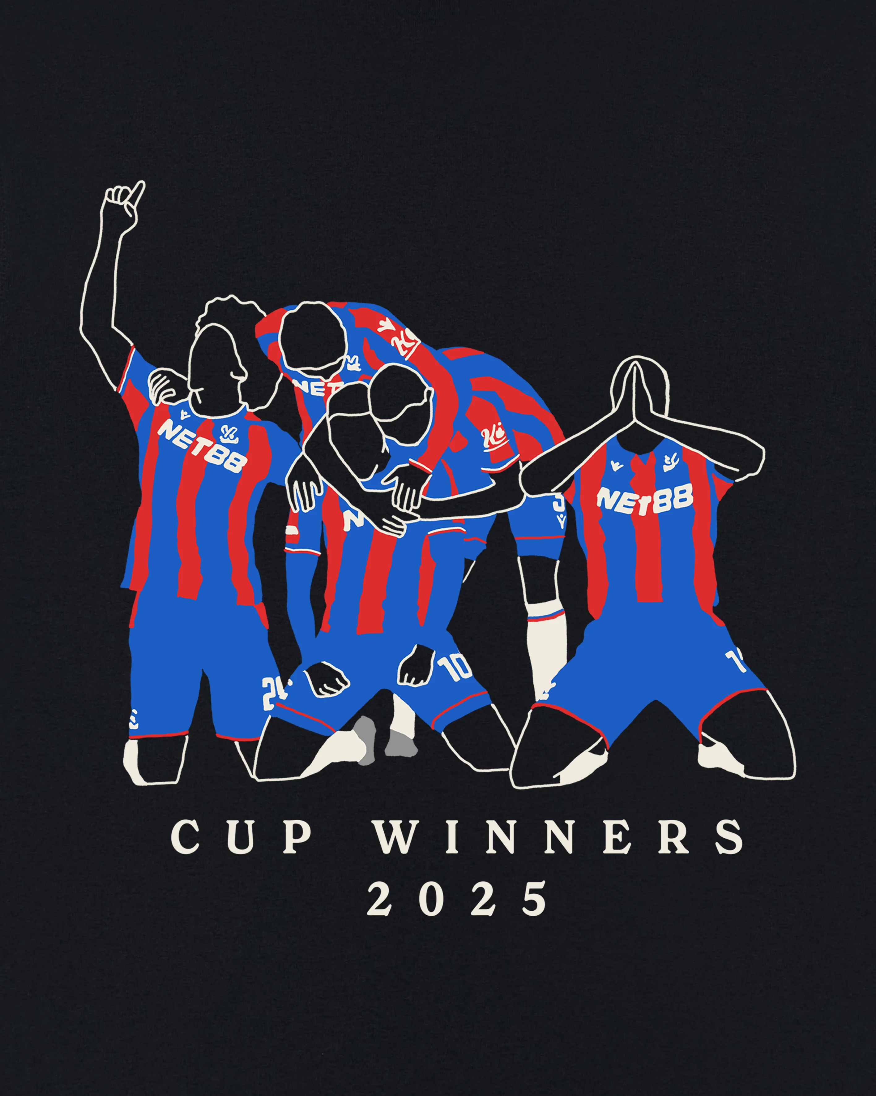 CPFC Cup Winners Black Tee - Image 2
