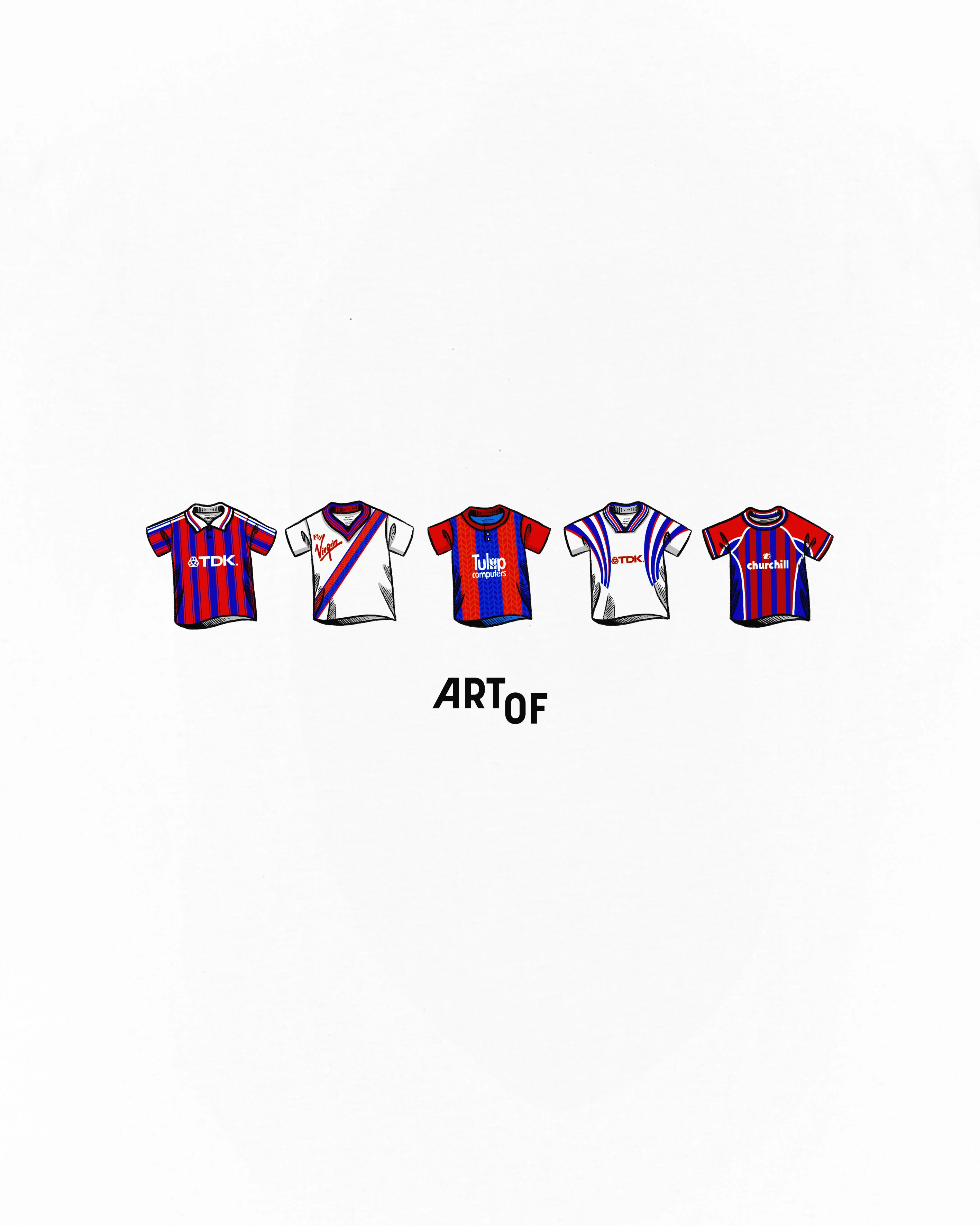 CPFC Printed Classics White Tee - Image 2