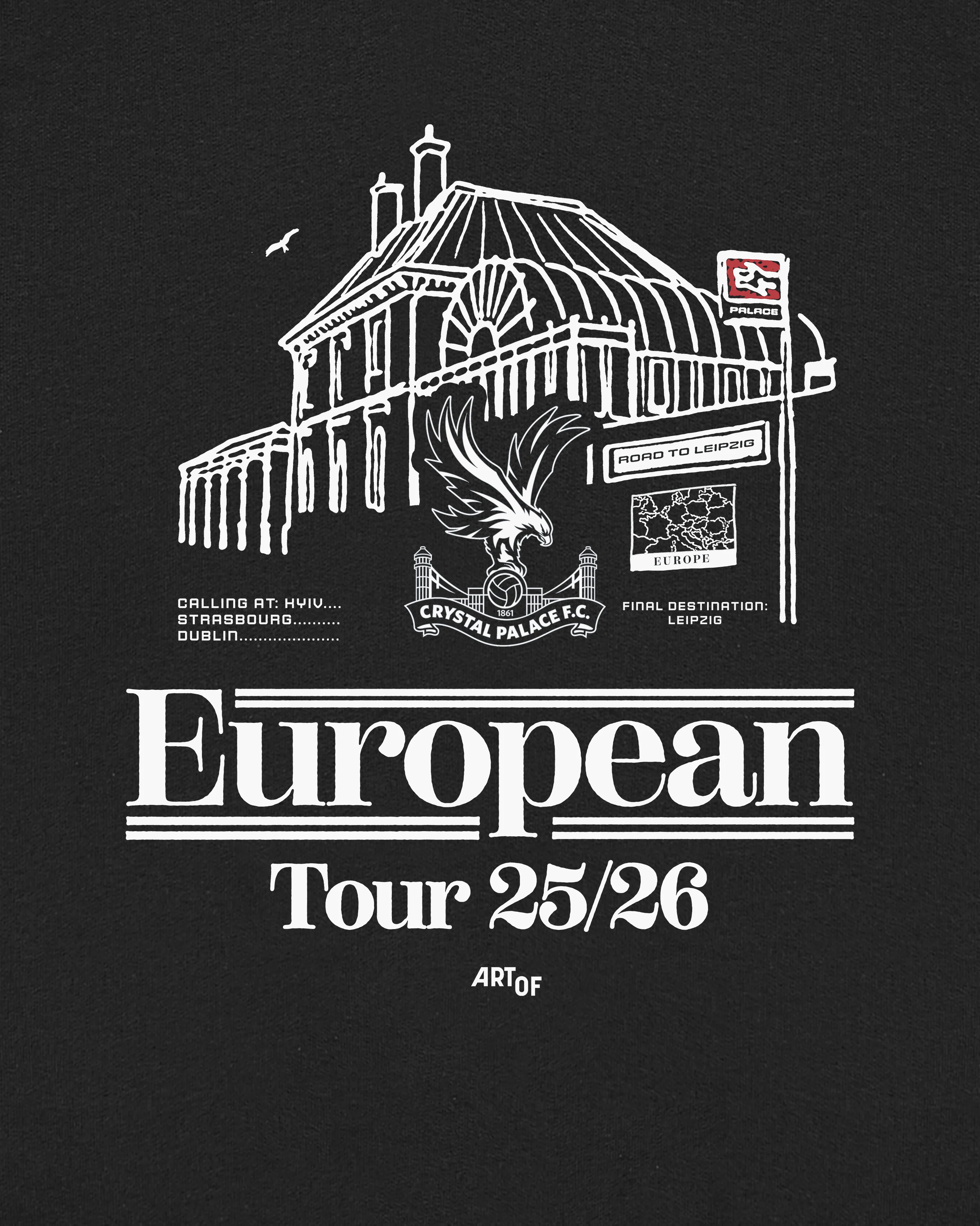 Crystal Palace European Tour Sweat - Image 3