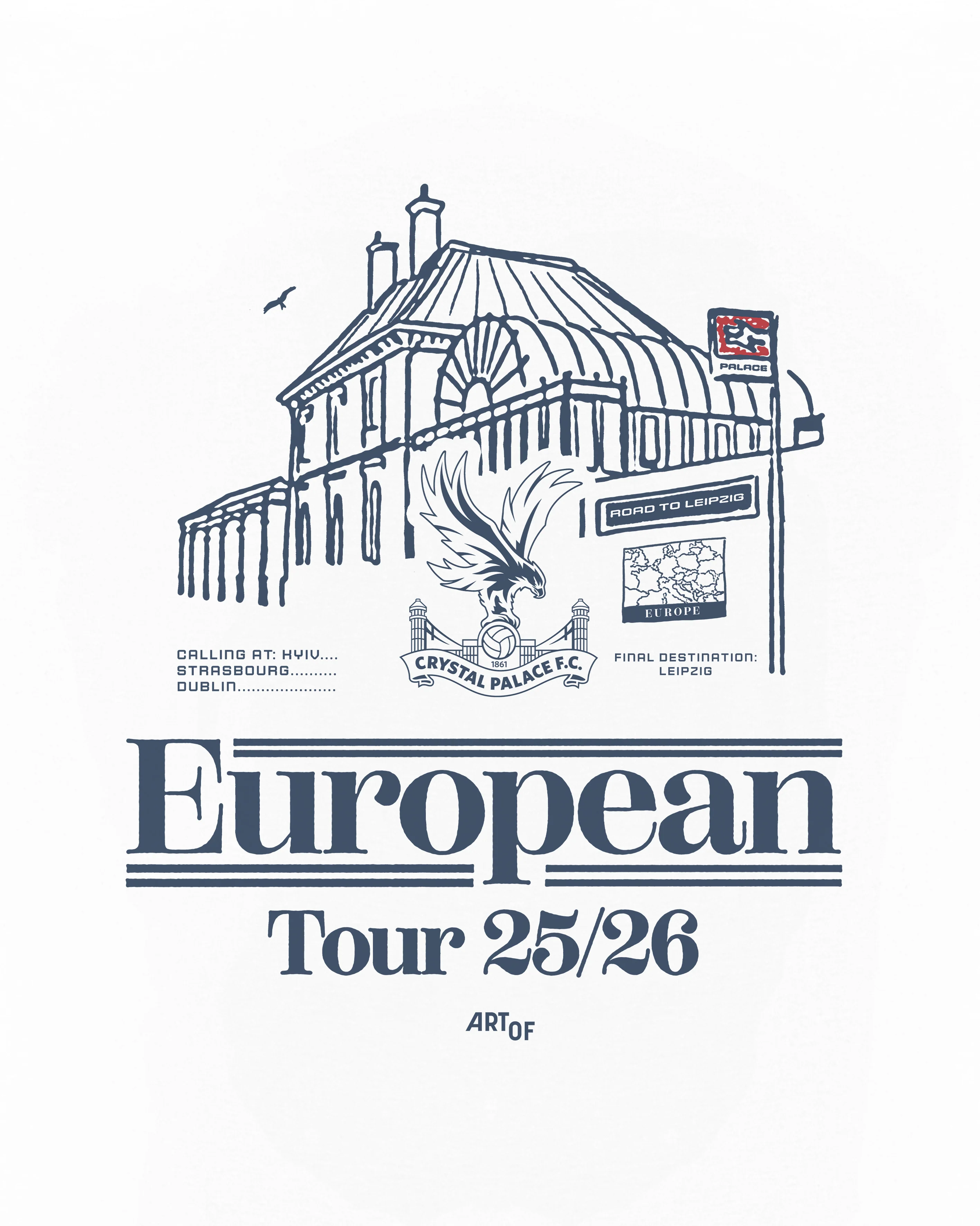 Crystal Palace European Tour Tee - Image 3