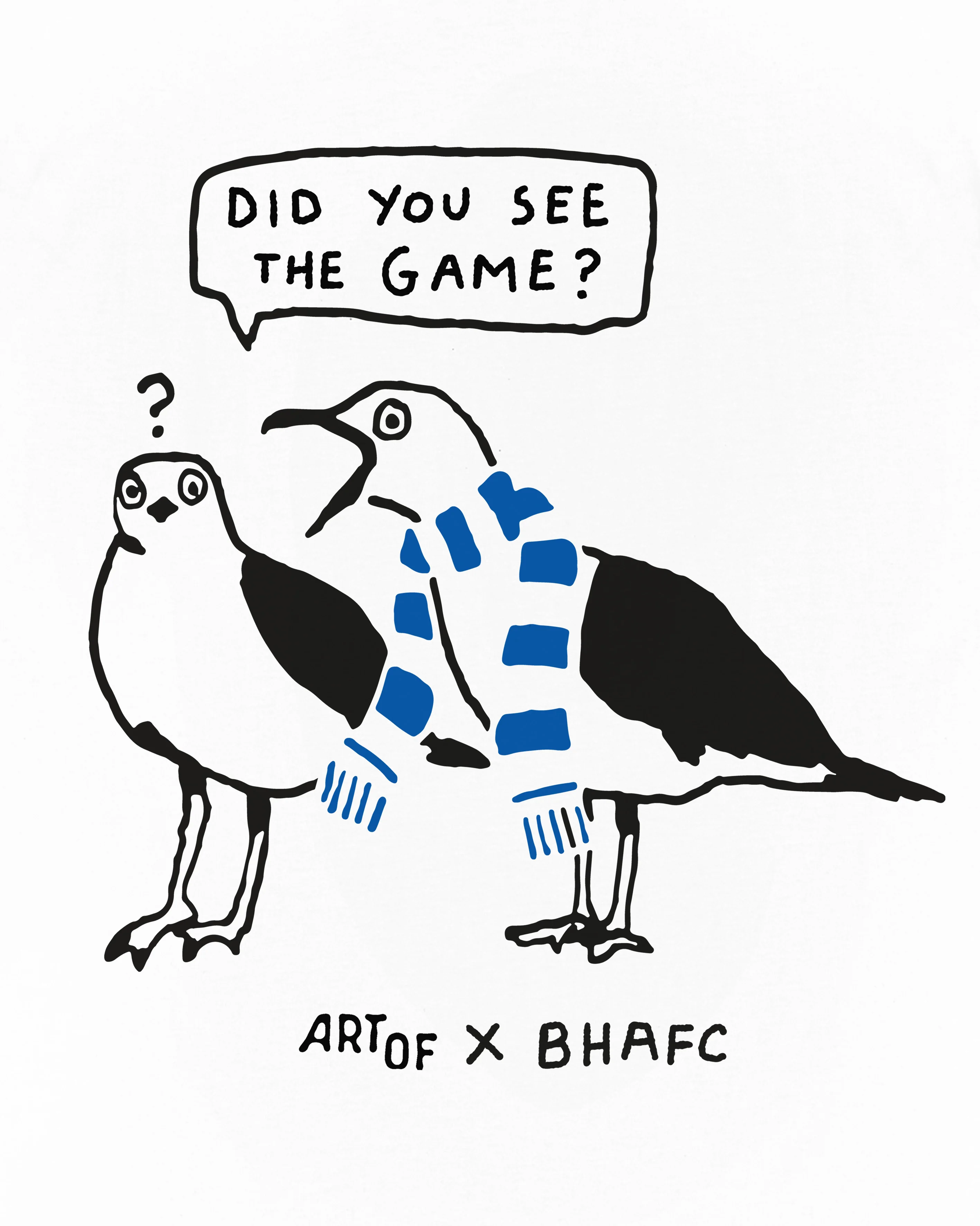 Did You See The Game White Tee - Image 2
