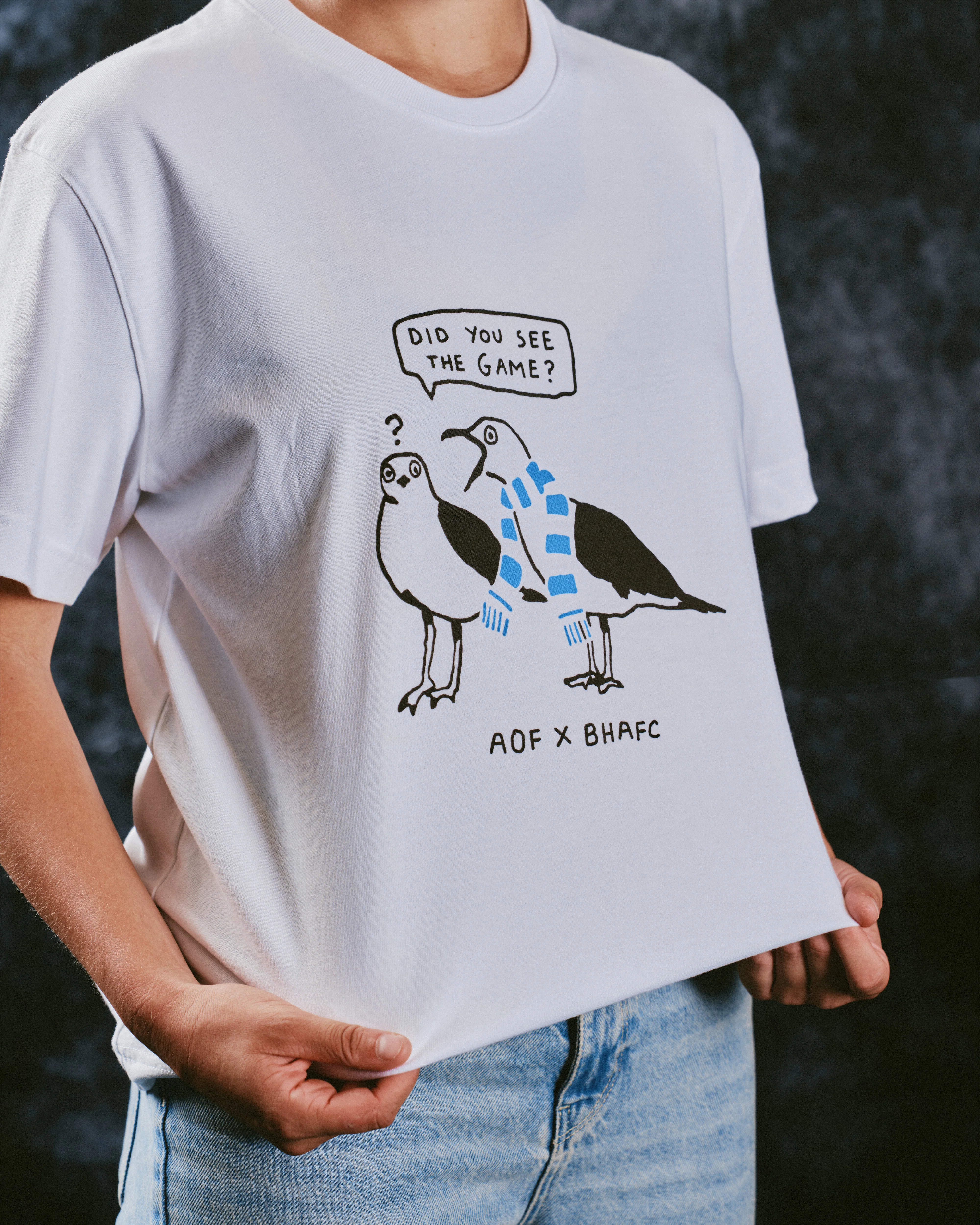 Did You See The Game White Tee - Image 4