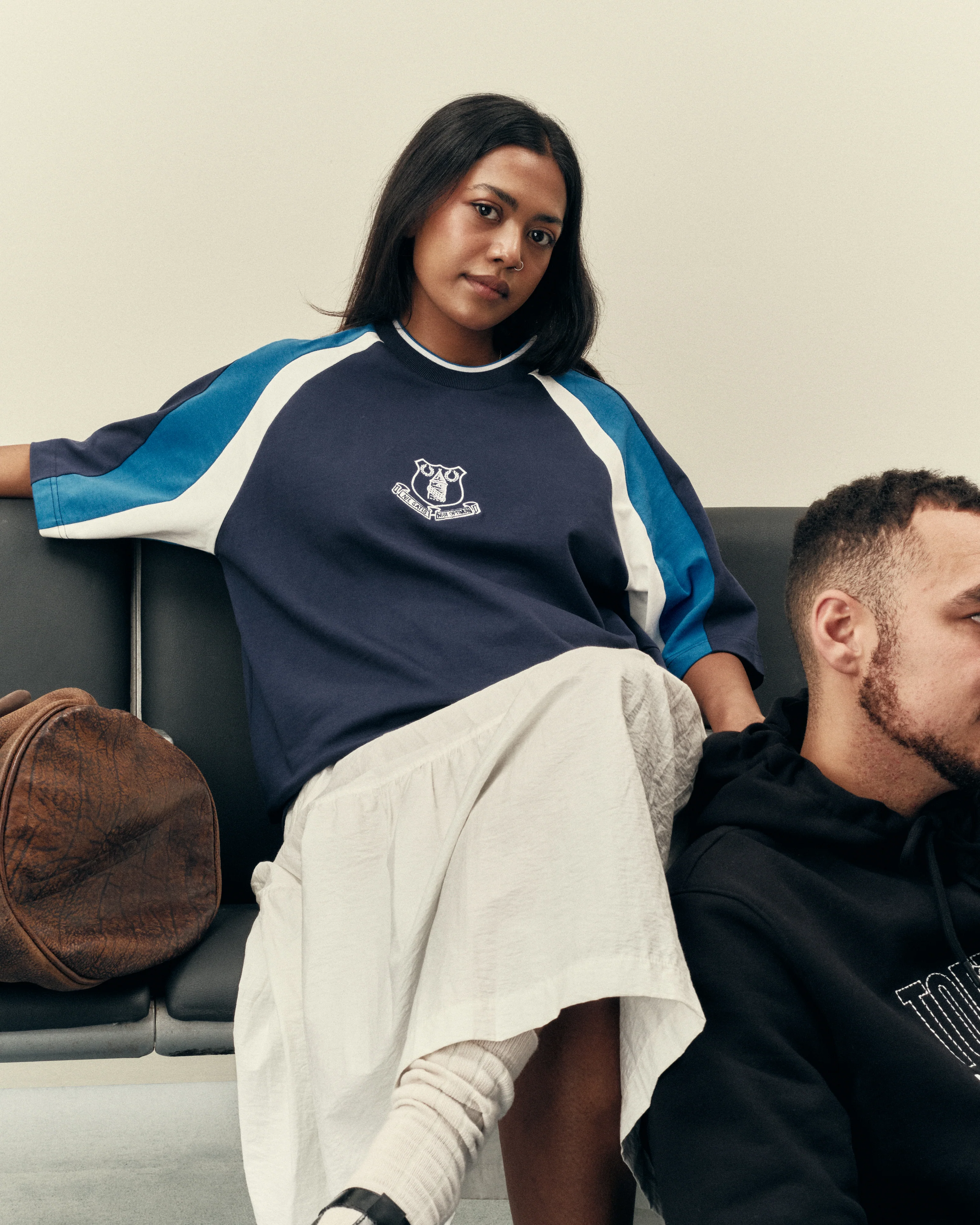 Everton 90s Oversized Panelled Tee - Image 3