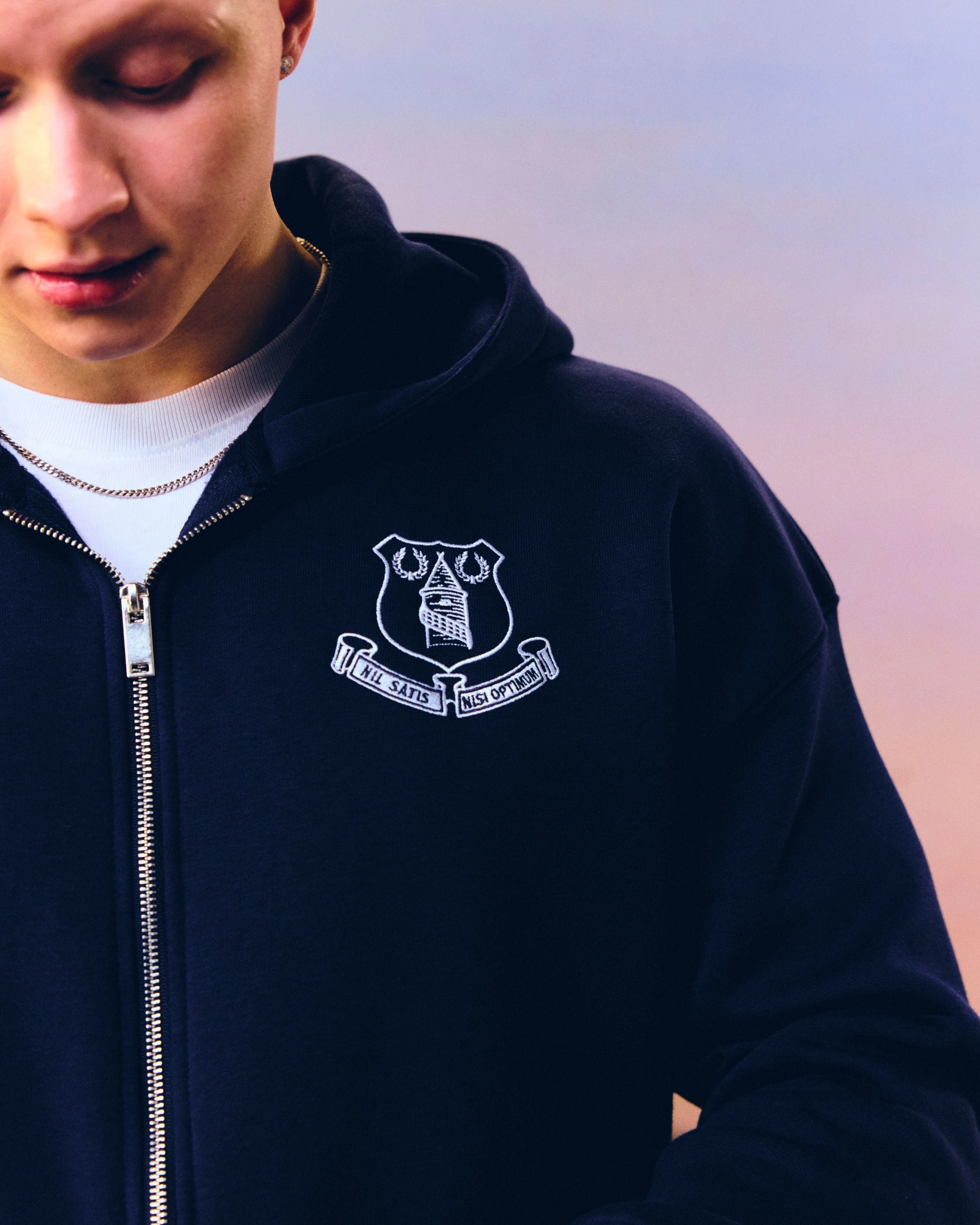 Everton Debossed Zip Through Hoodie - Image 4