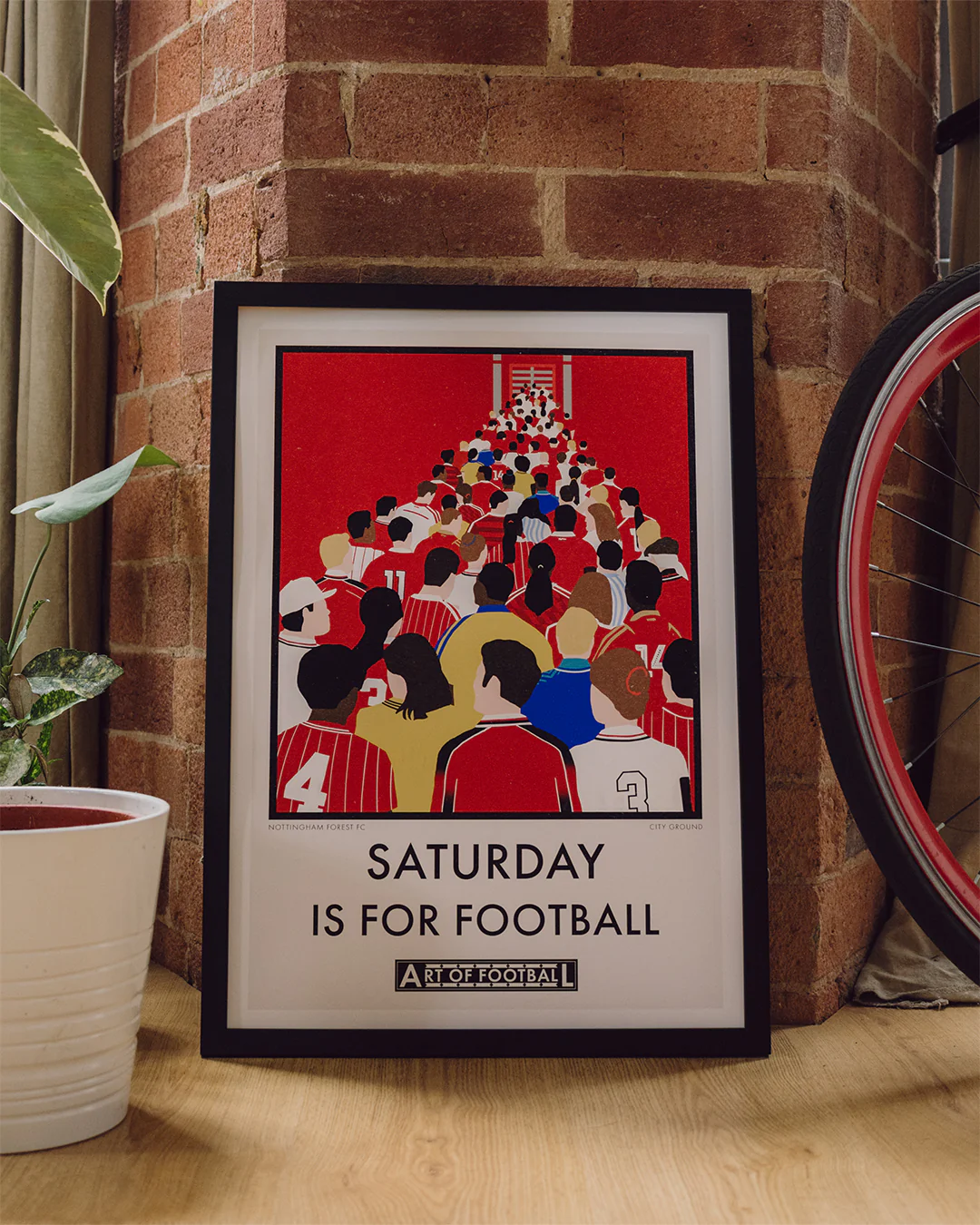 Forest Saturday Is For Football Print - Image 2