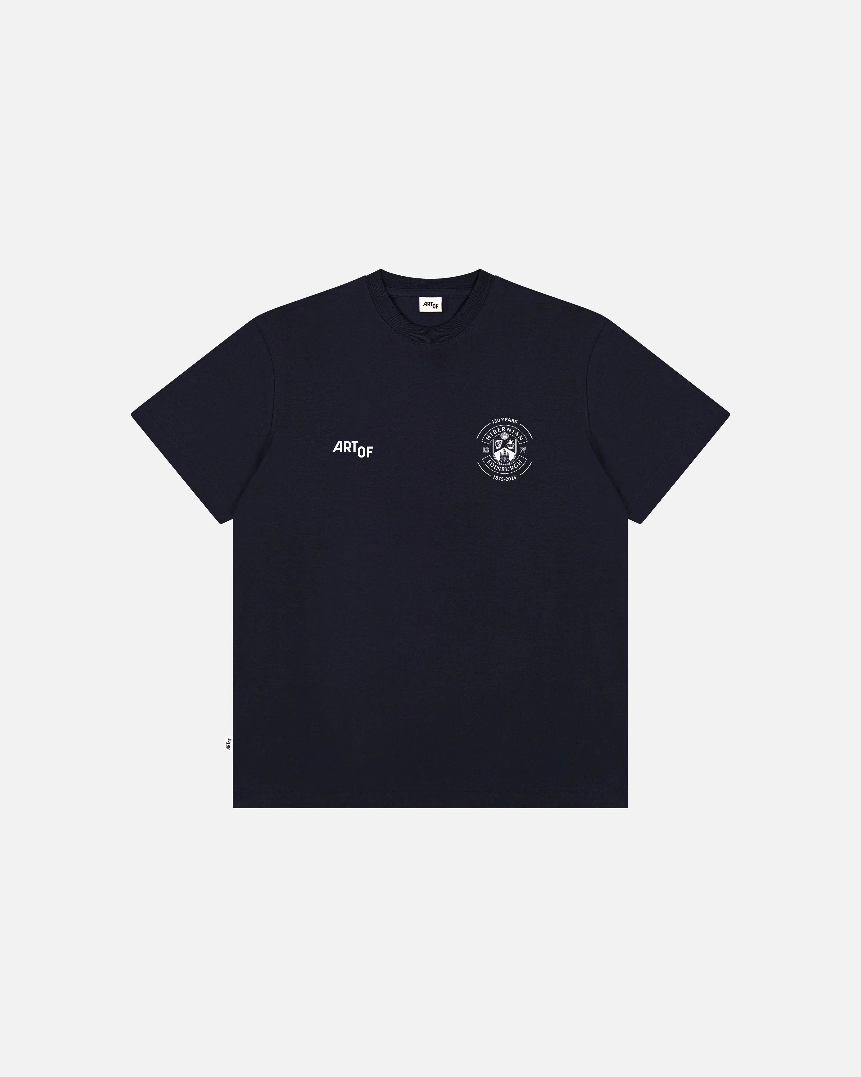 Hibs Crest History Navy Tee - Image 2
