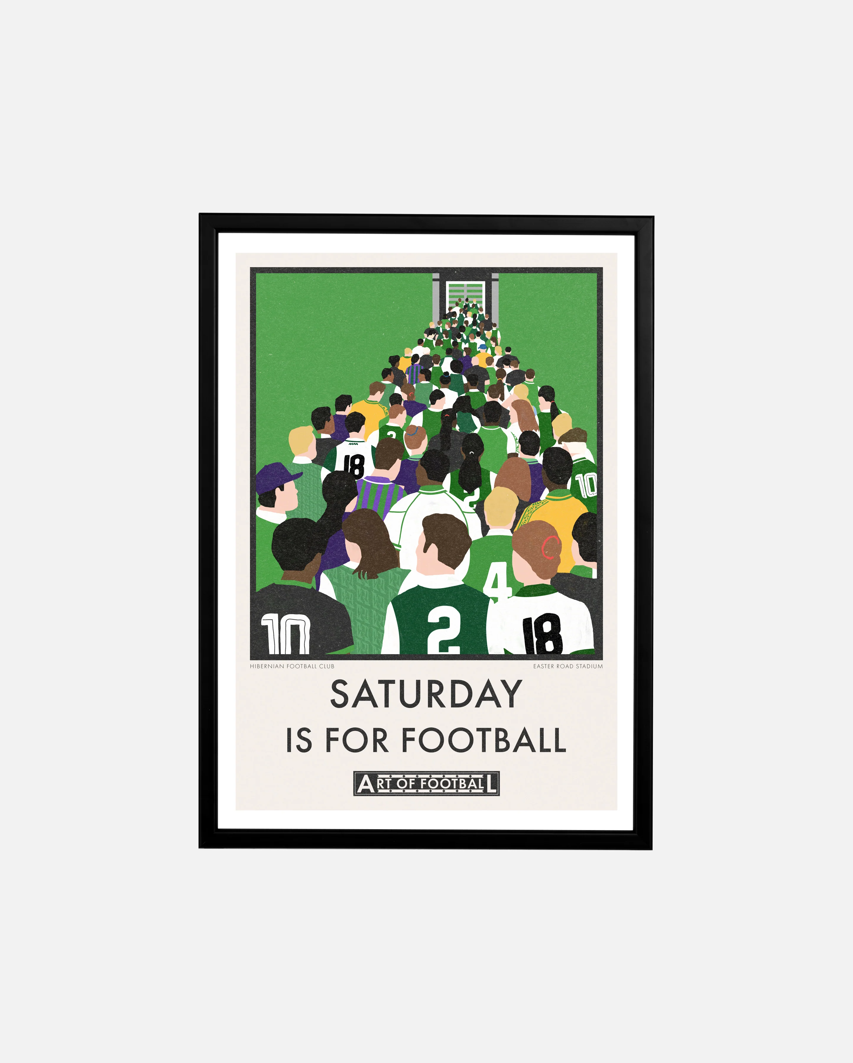 Hibs Saturday Is For Football Print