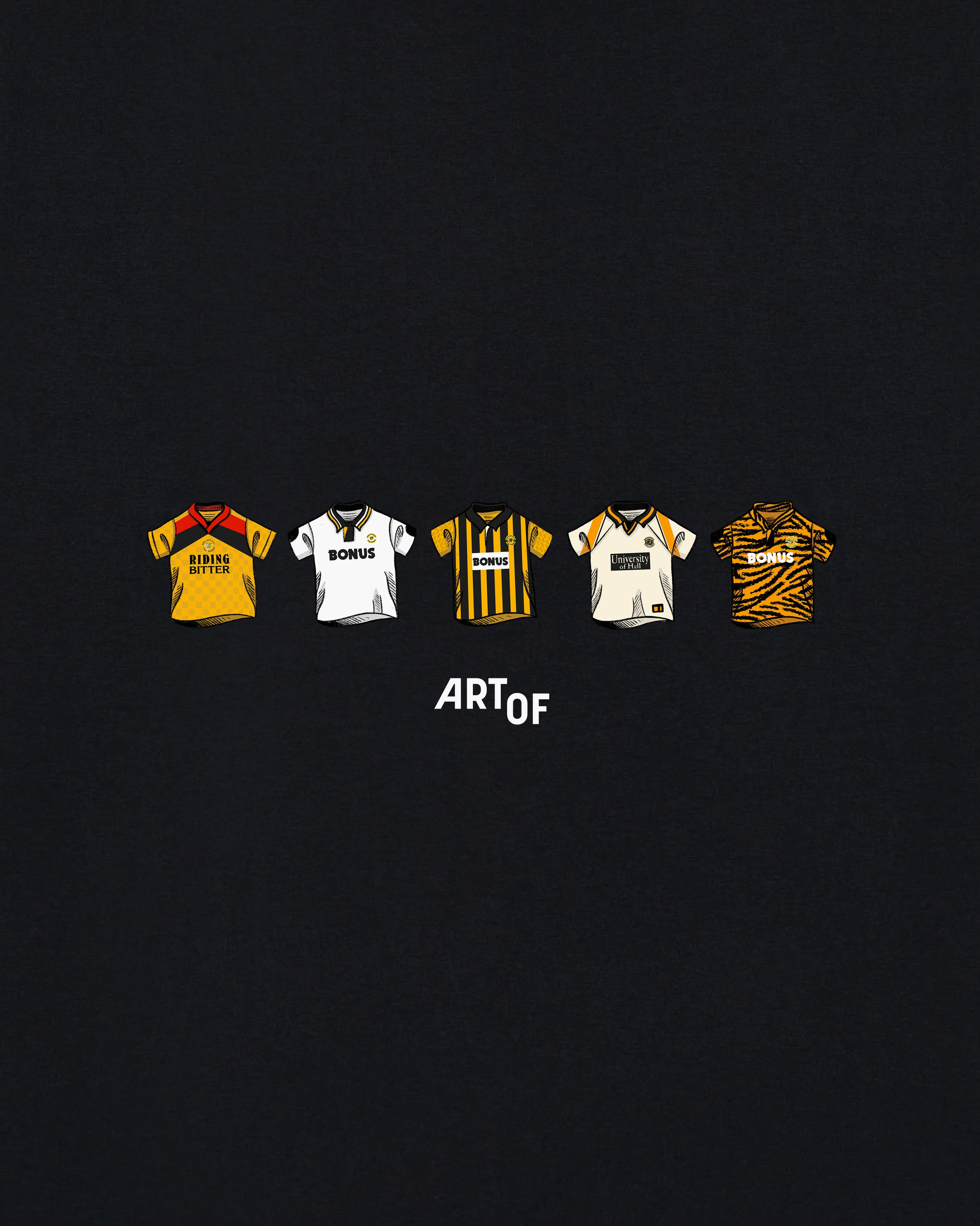 Hull Printed Classics Black Tee - Image 2