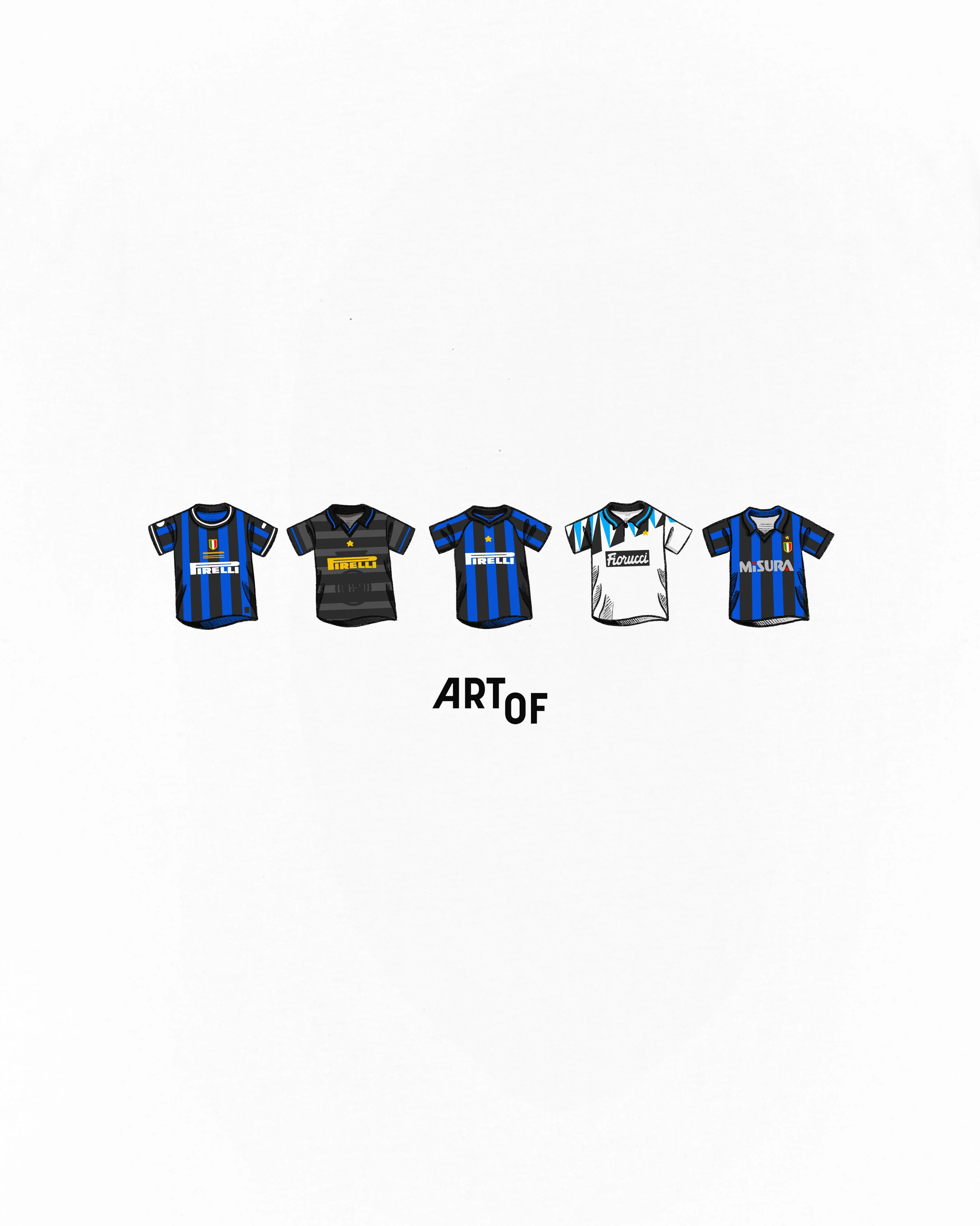 Inter Milan Printed Classics White Tee - Image 2