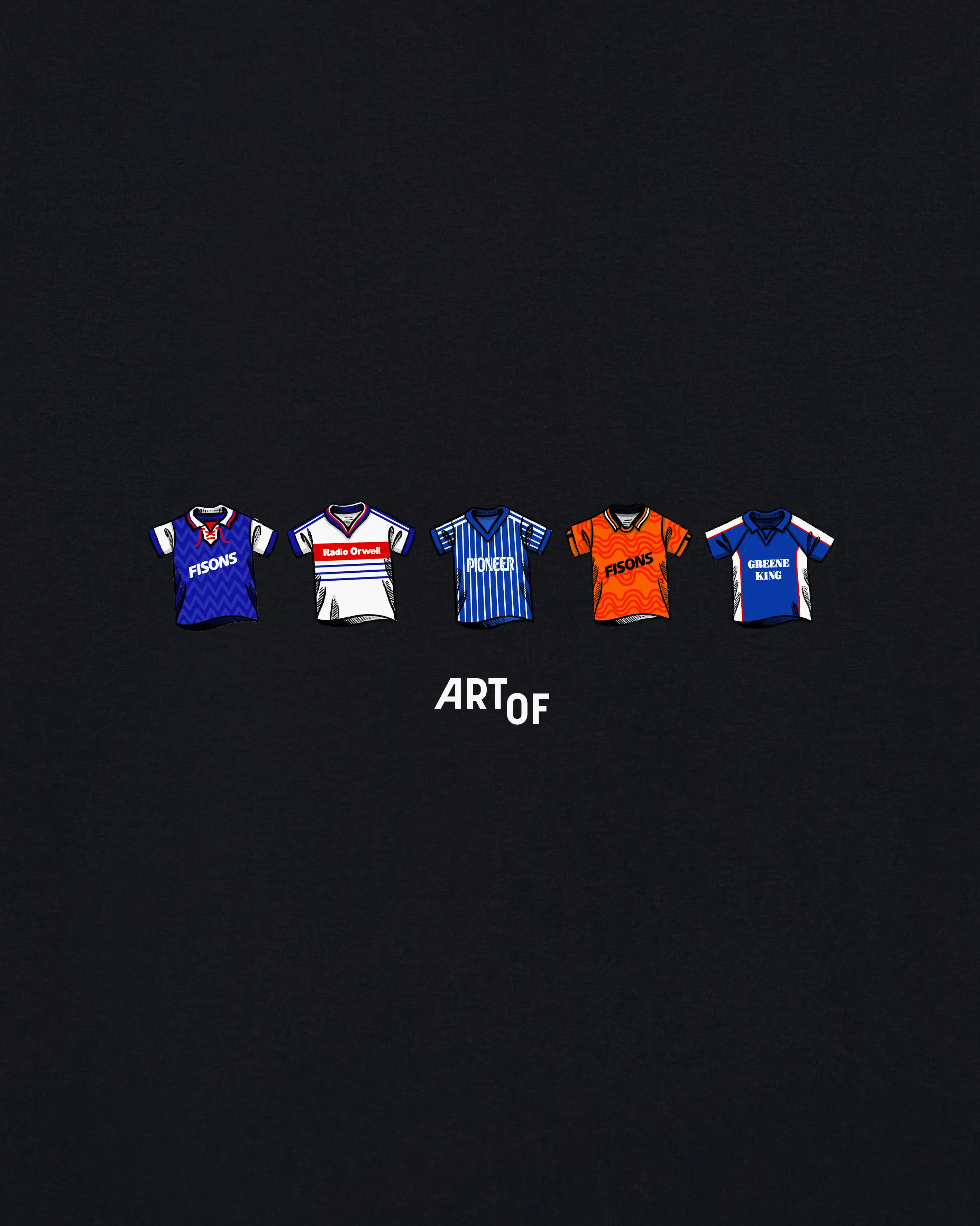 ITFC Printed Classics Black Tee - Image 2
