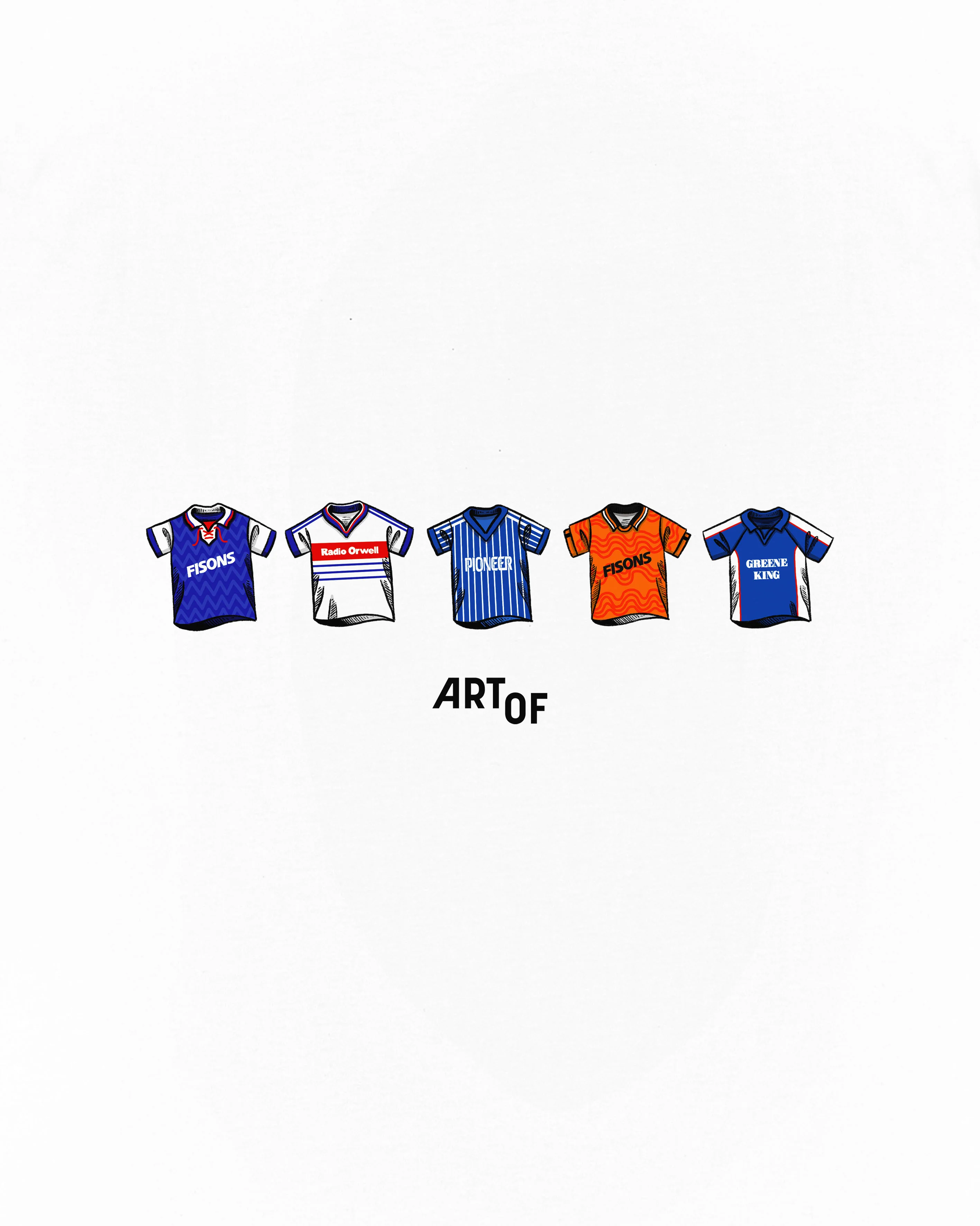 ITFC Printed Classics White Tee - Image 2