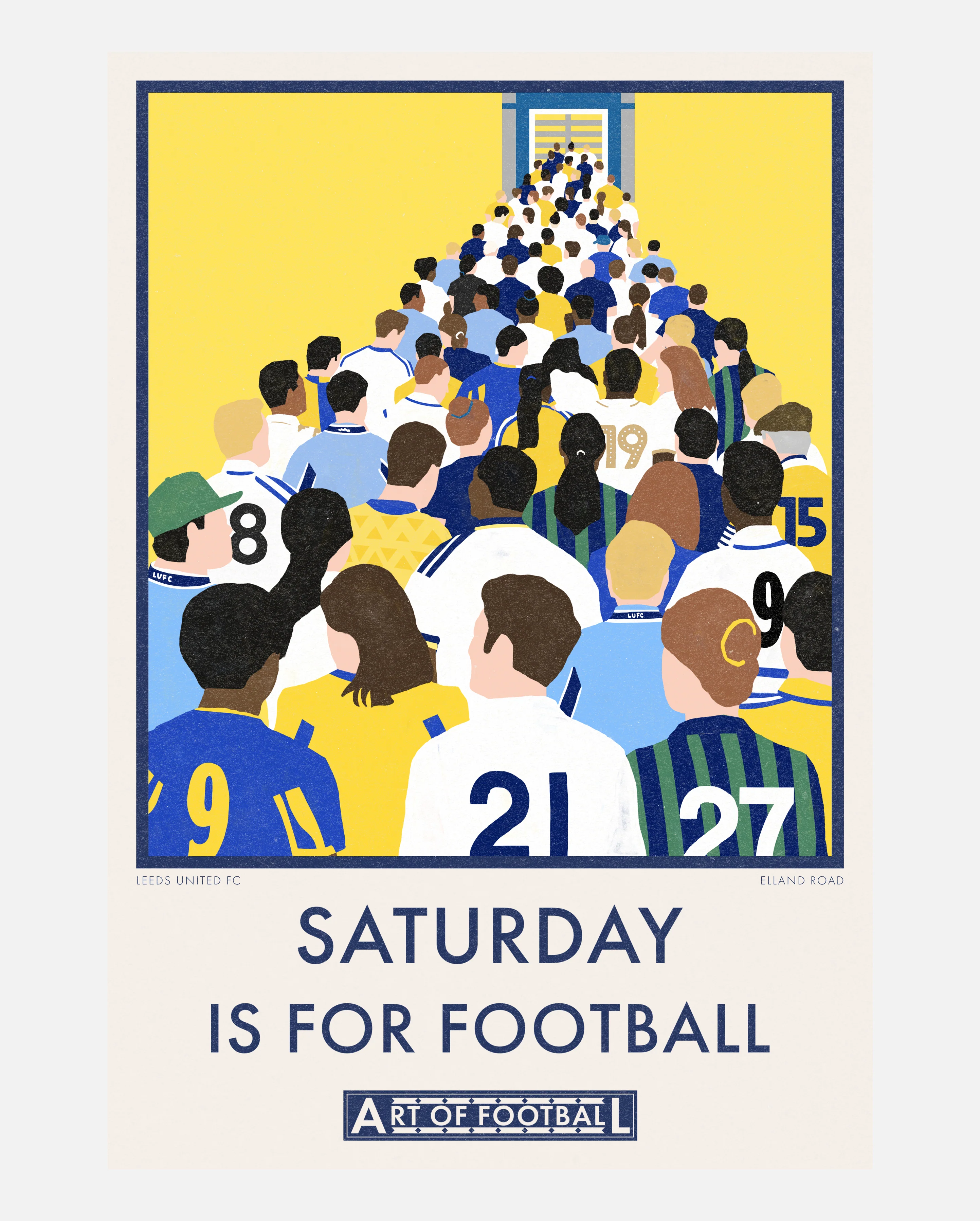 Leeds Saturday Is For Football Print - Image 3