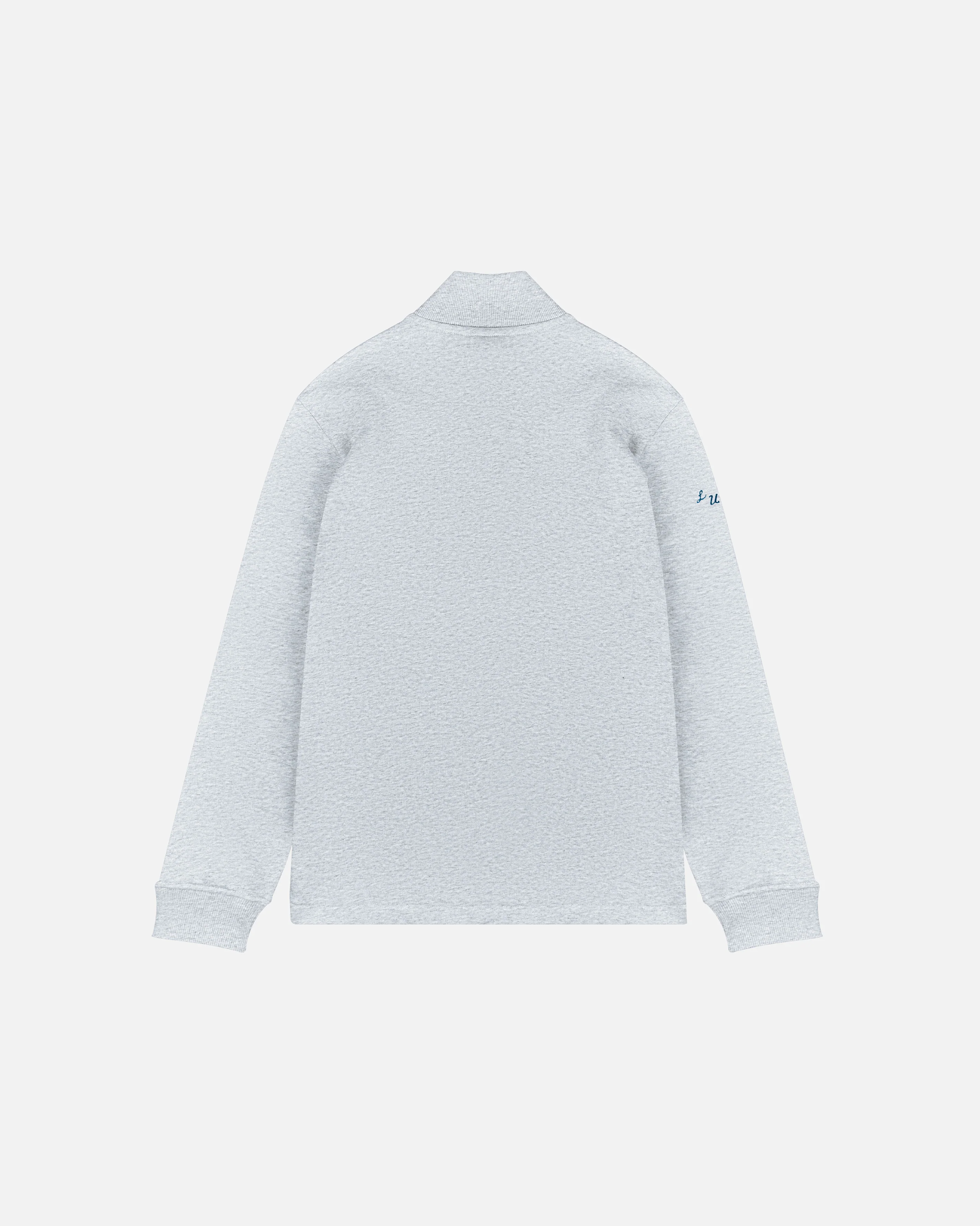 Leeds United Grey Quarter Zip Sweat - Image 2