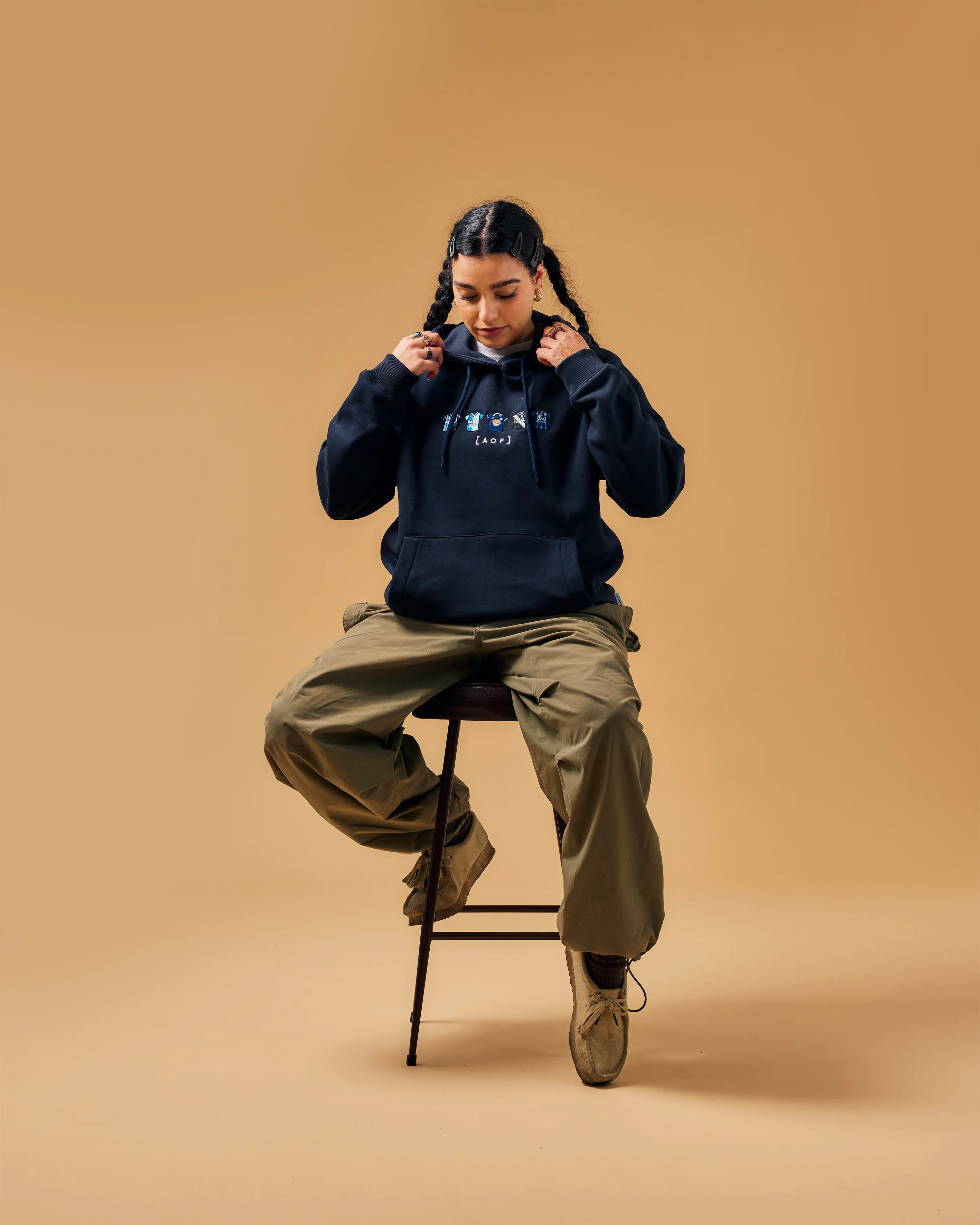 Leicester Embroidered Classics Hoodie - Image 5