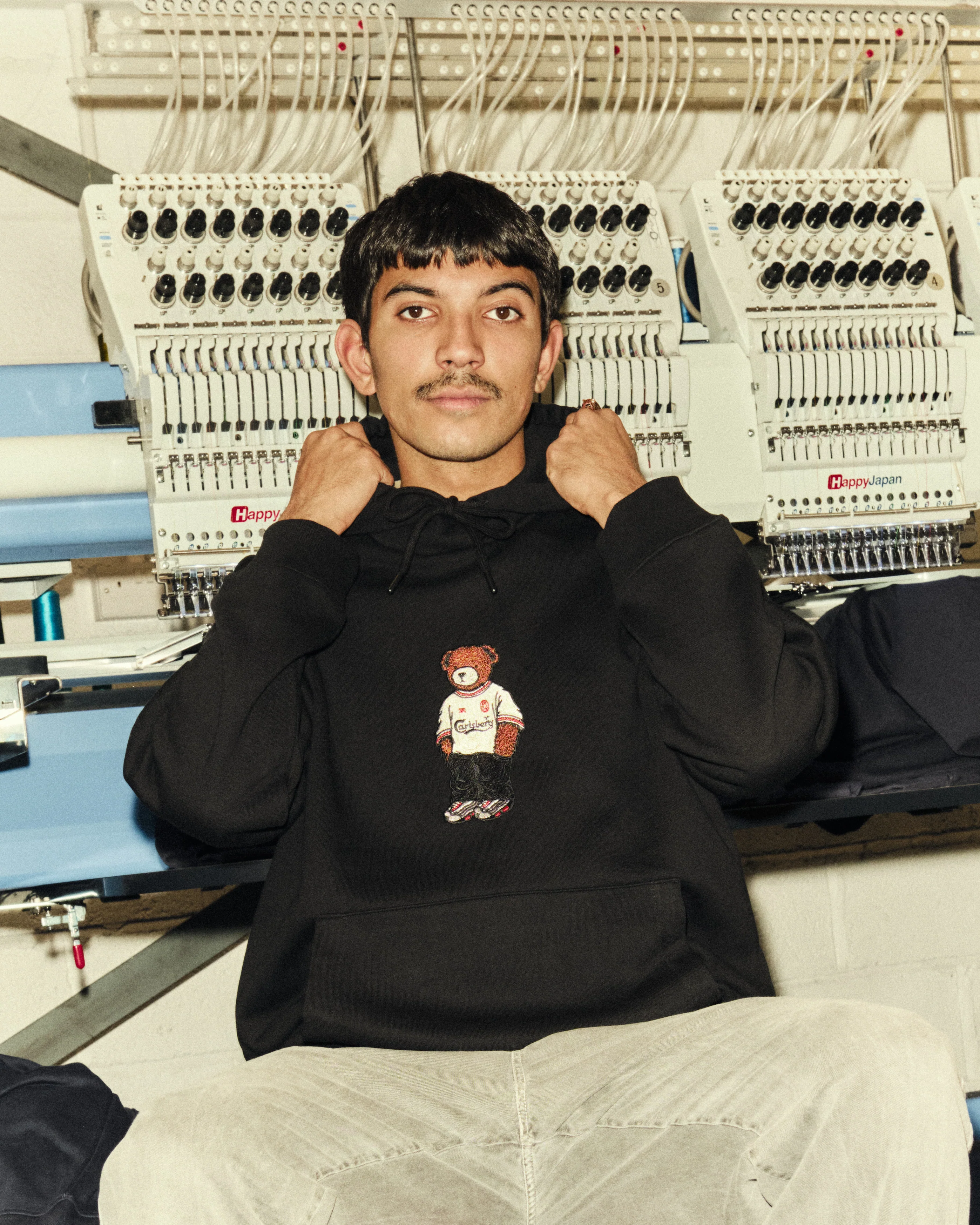 LFC Embroidered Pickles Black Hoodie - Image 2