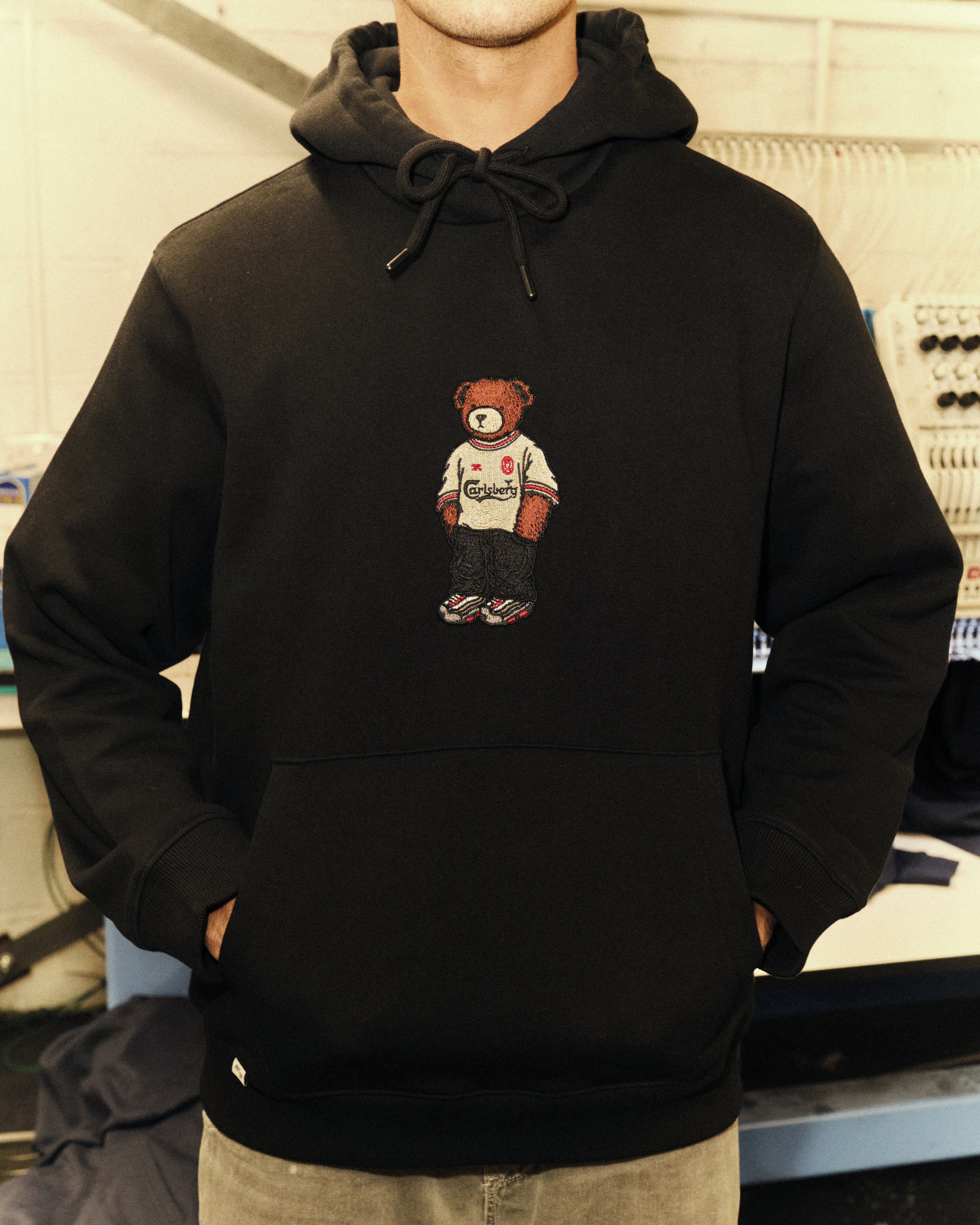 LFC Embroidered Pickles Black Hoodie - Image 4