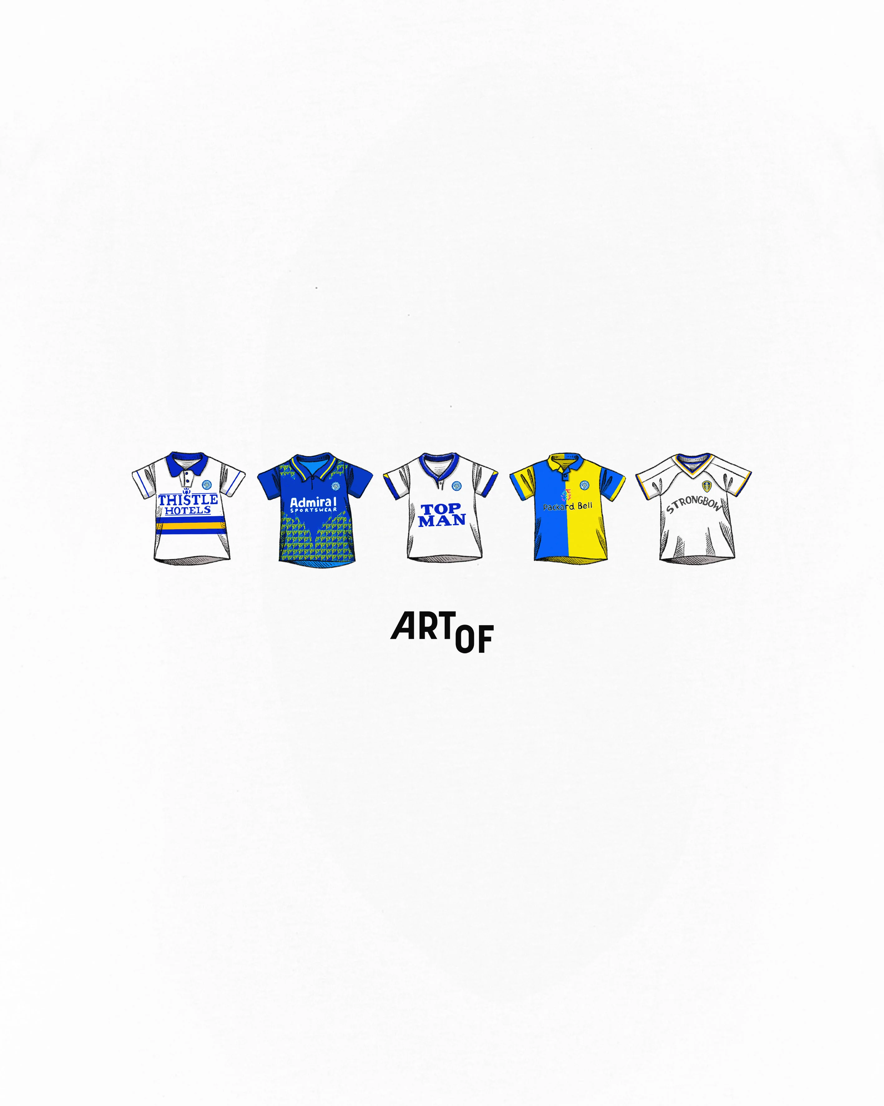 Leeds Printed Classics White Tee - Image 3