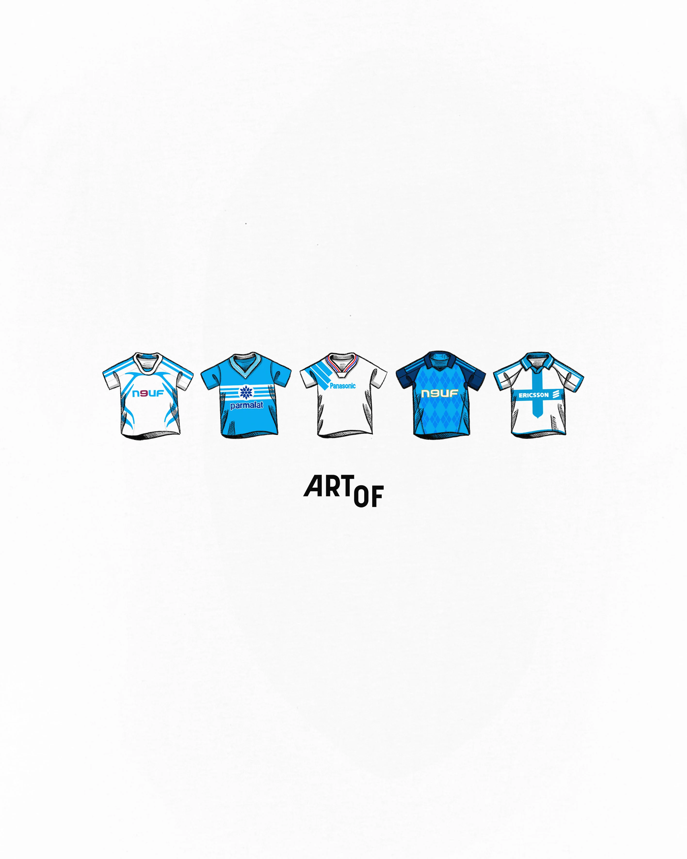 Marseille Printed Classics White Tee - Image 2