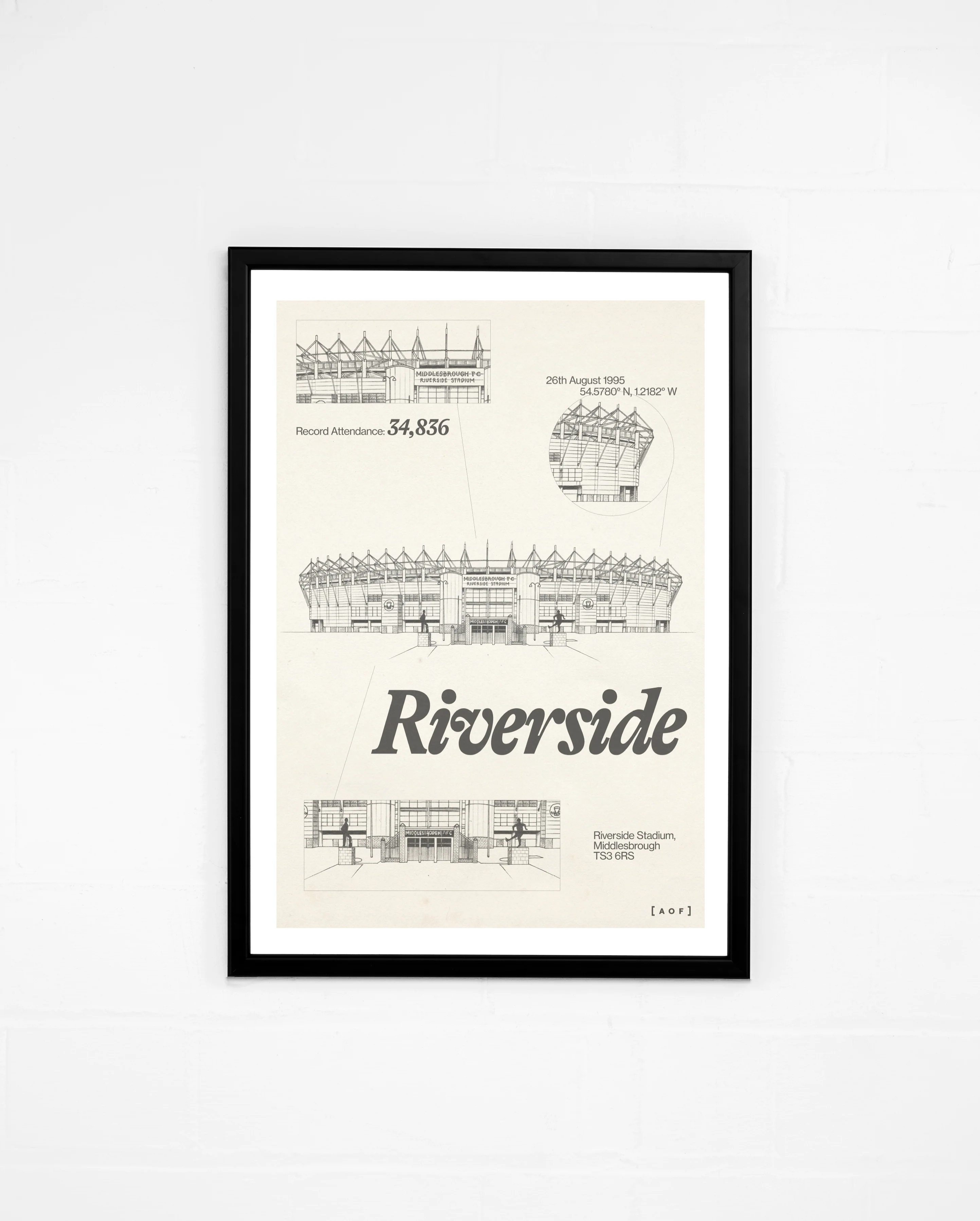 Middlesbrough Blueprint Print