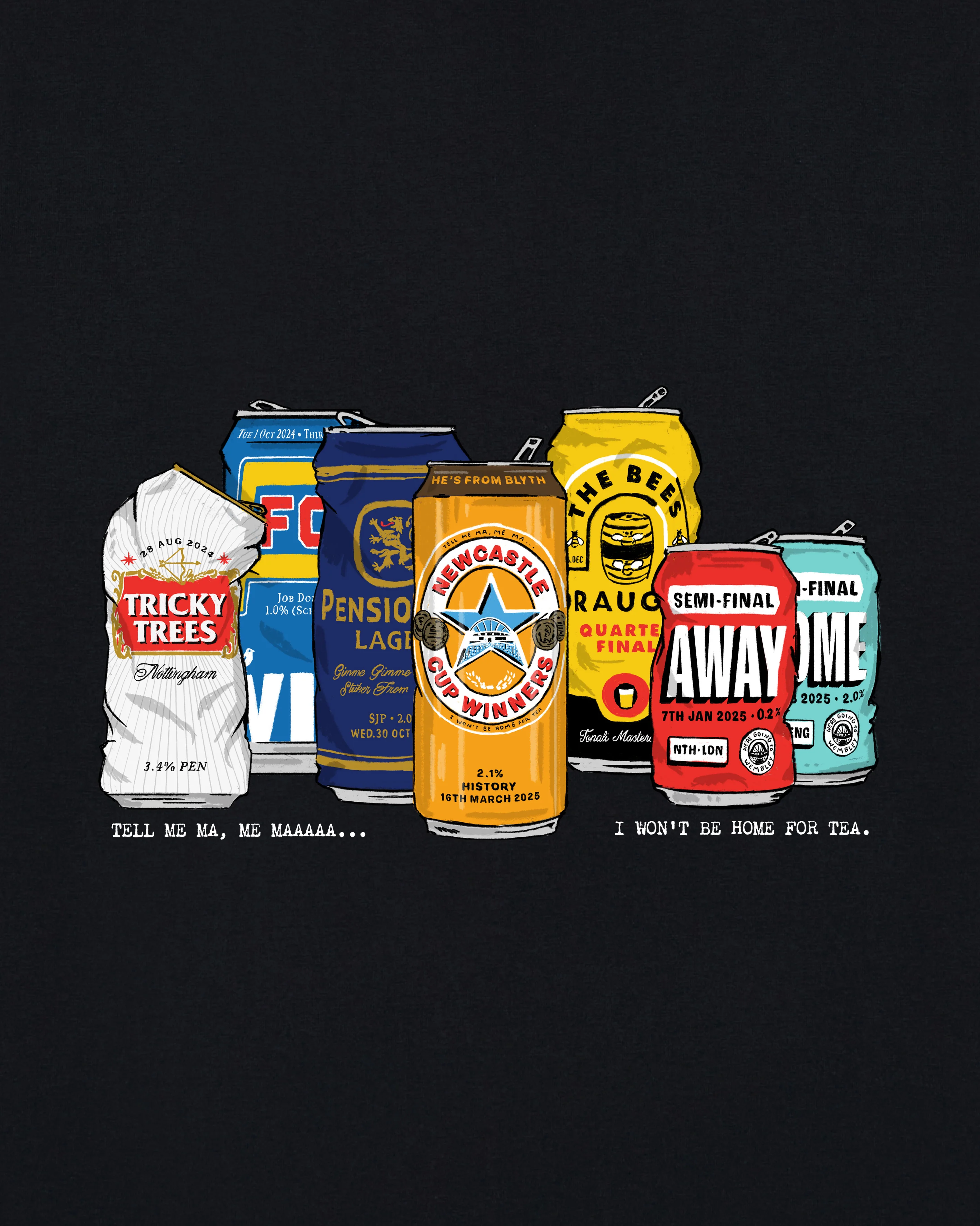 NUFC Cup Winners Cans Tee - Image 2
