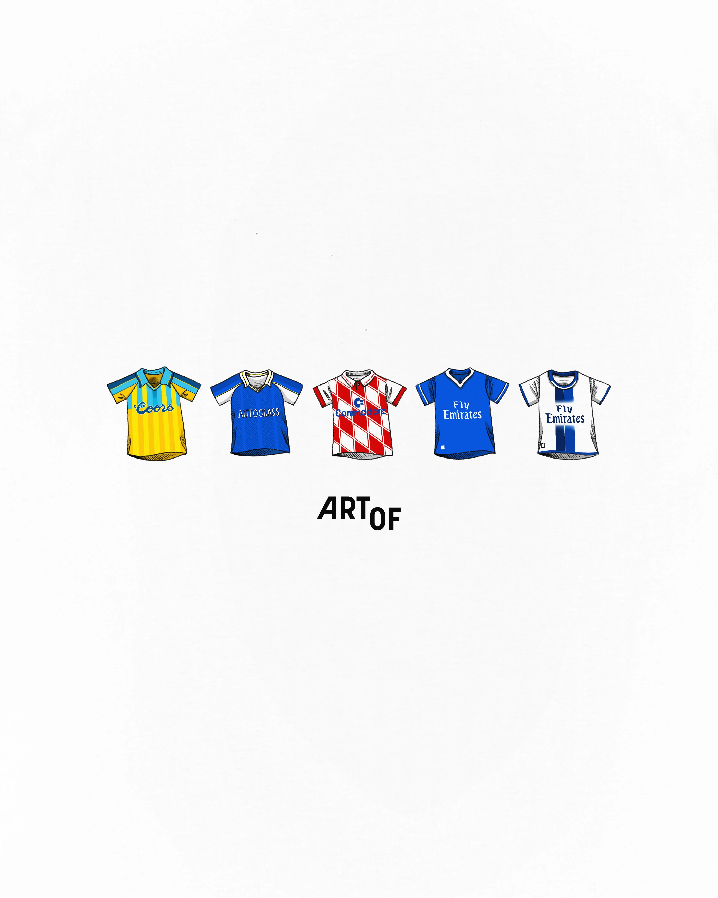 CFC Pensioners Printed Classics White Tee - Image 2