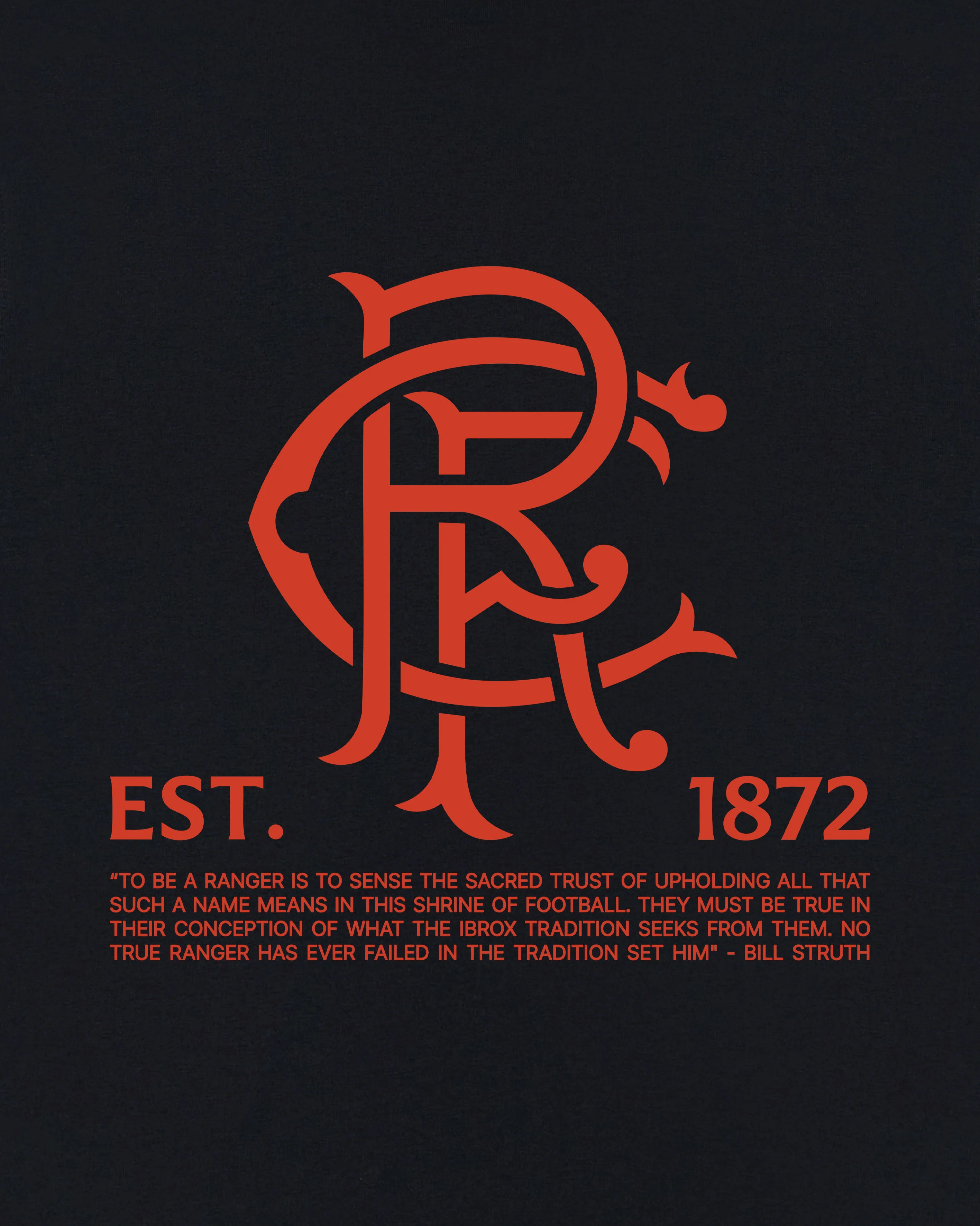 Rangers 1872 Black Tee - Image 3