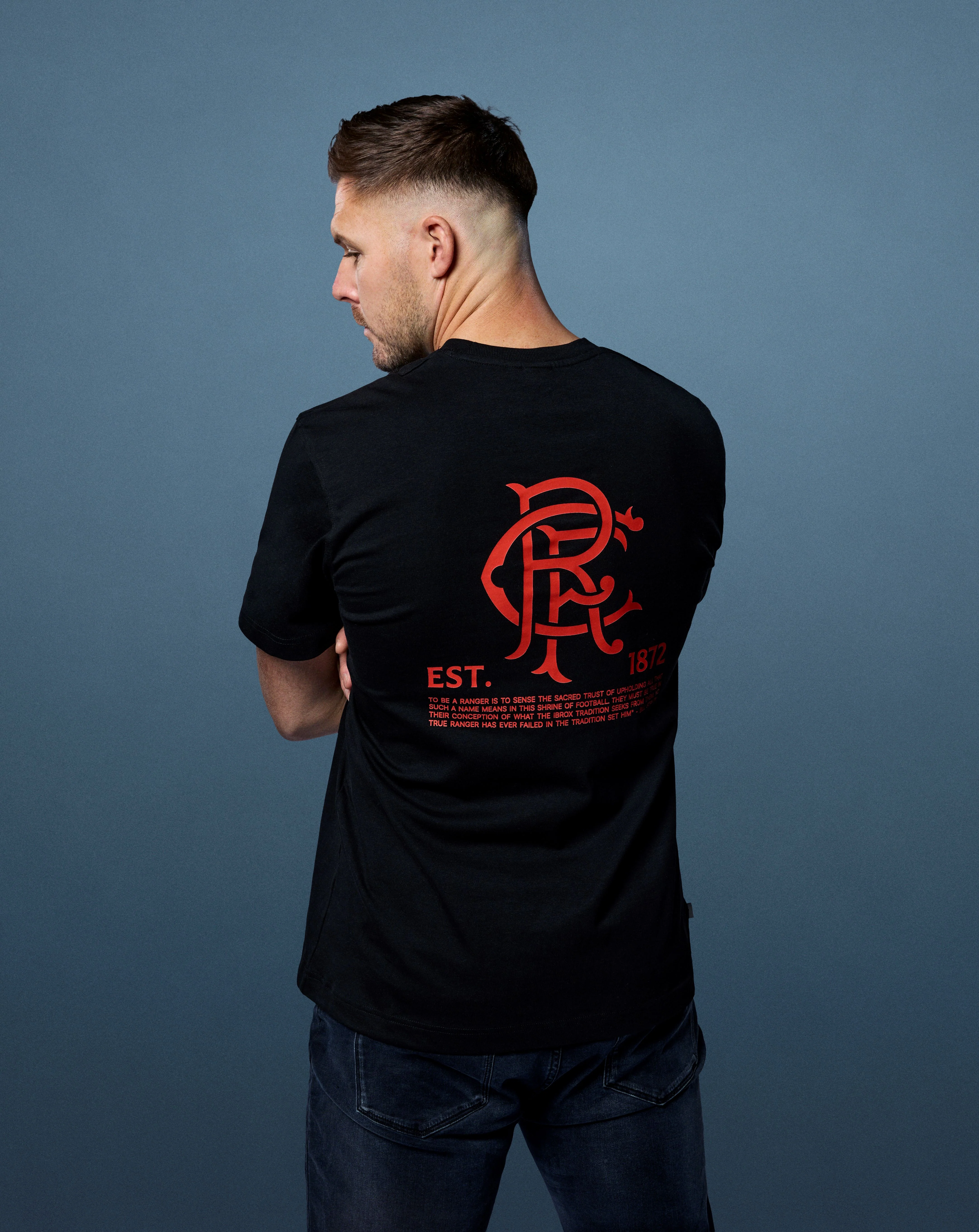 Rangers 1872 Black Tee - Image 4