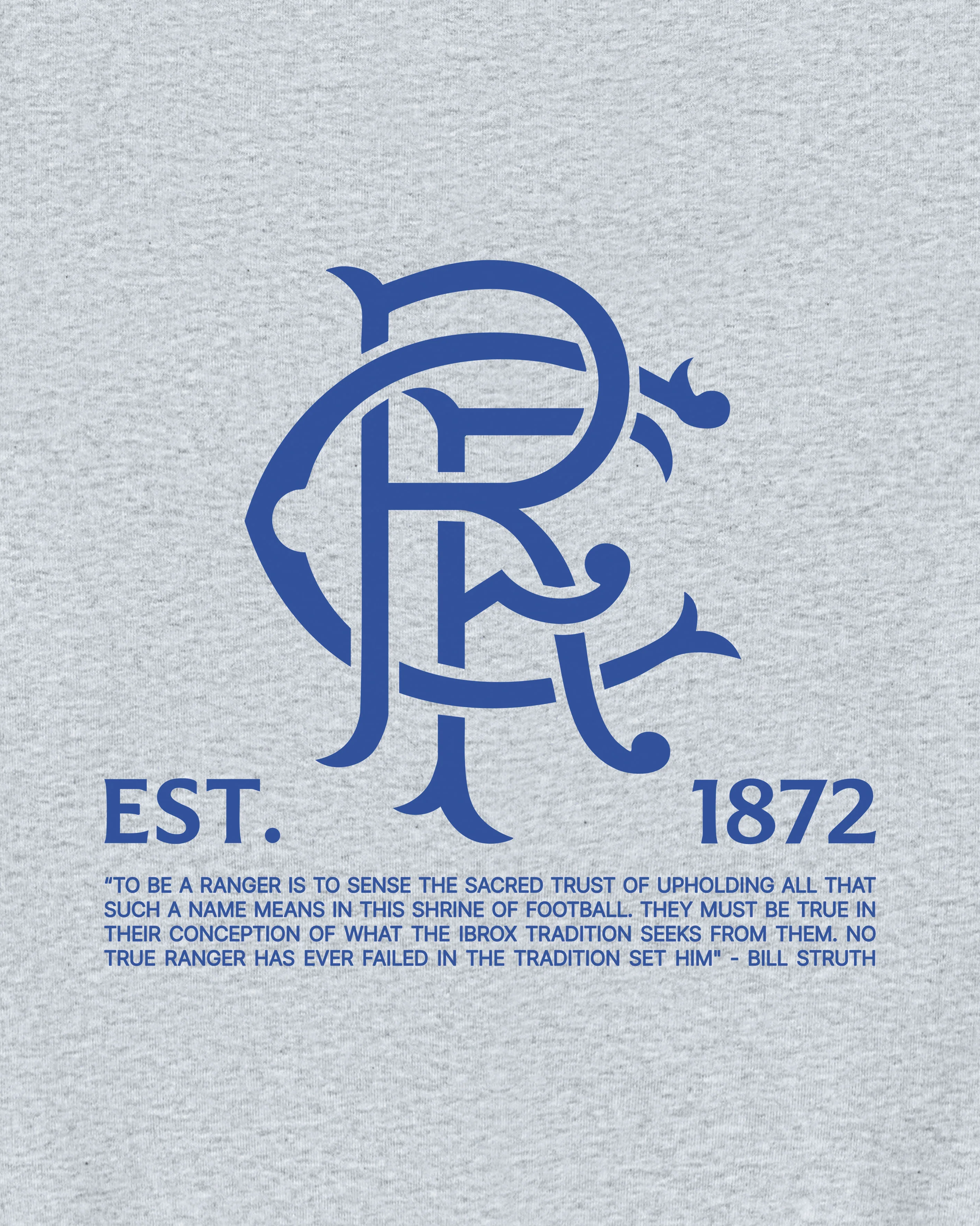 Rangers 1872 Grey Hoodie - Image 3