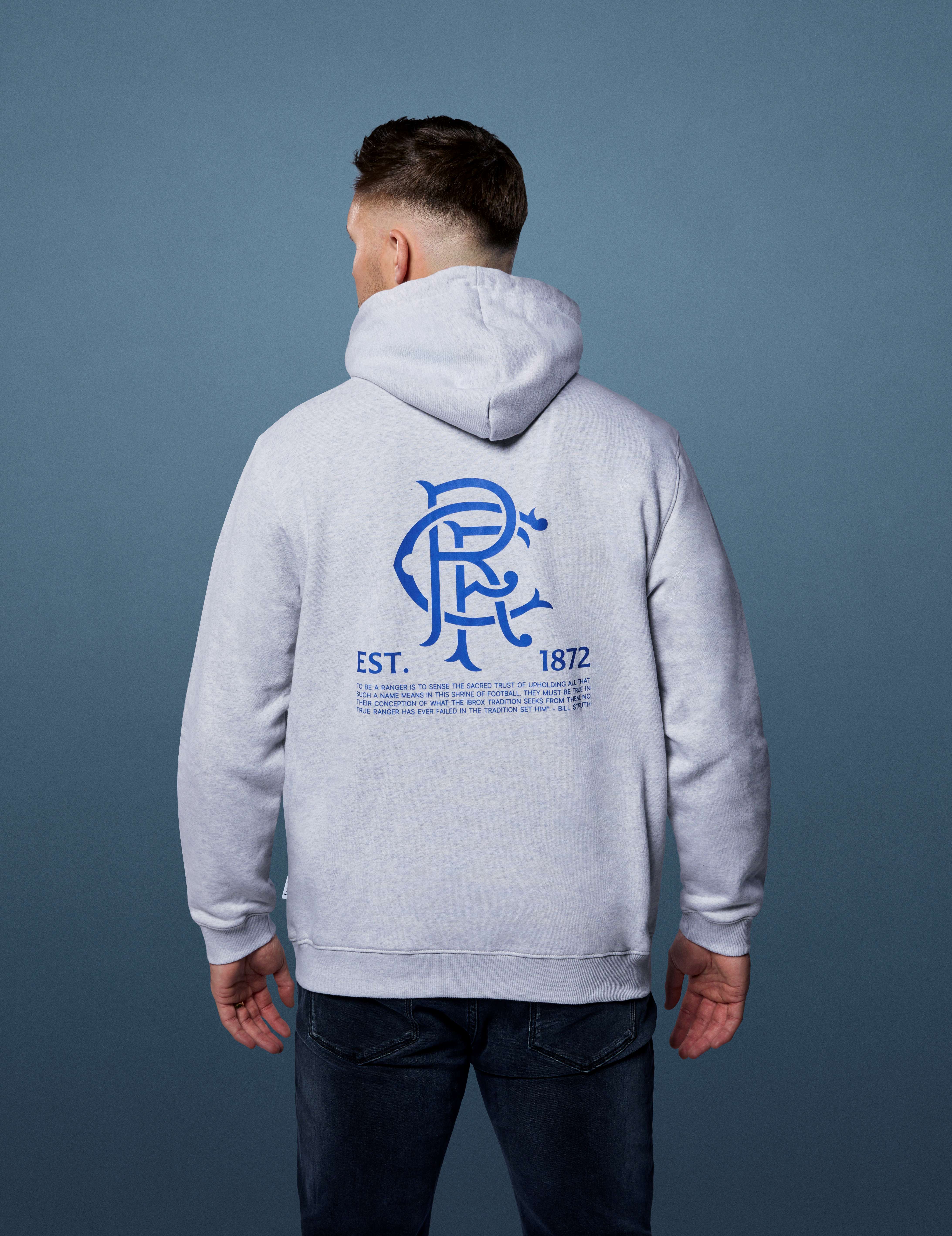 Rangers 1872 Grey Hoodie - Image 5