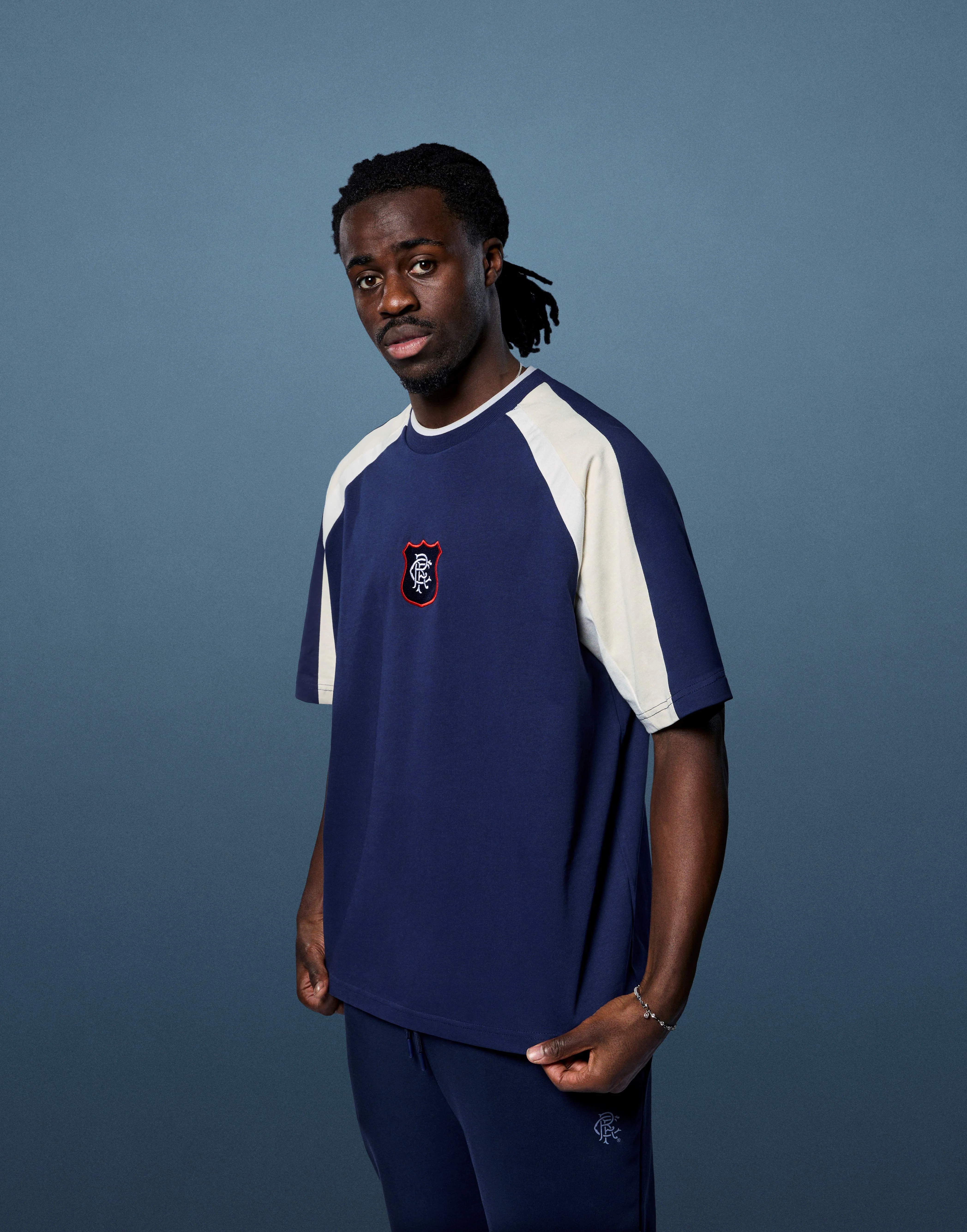 Rangers 90s Oversized Panelled Tee - Image 2