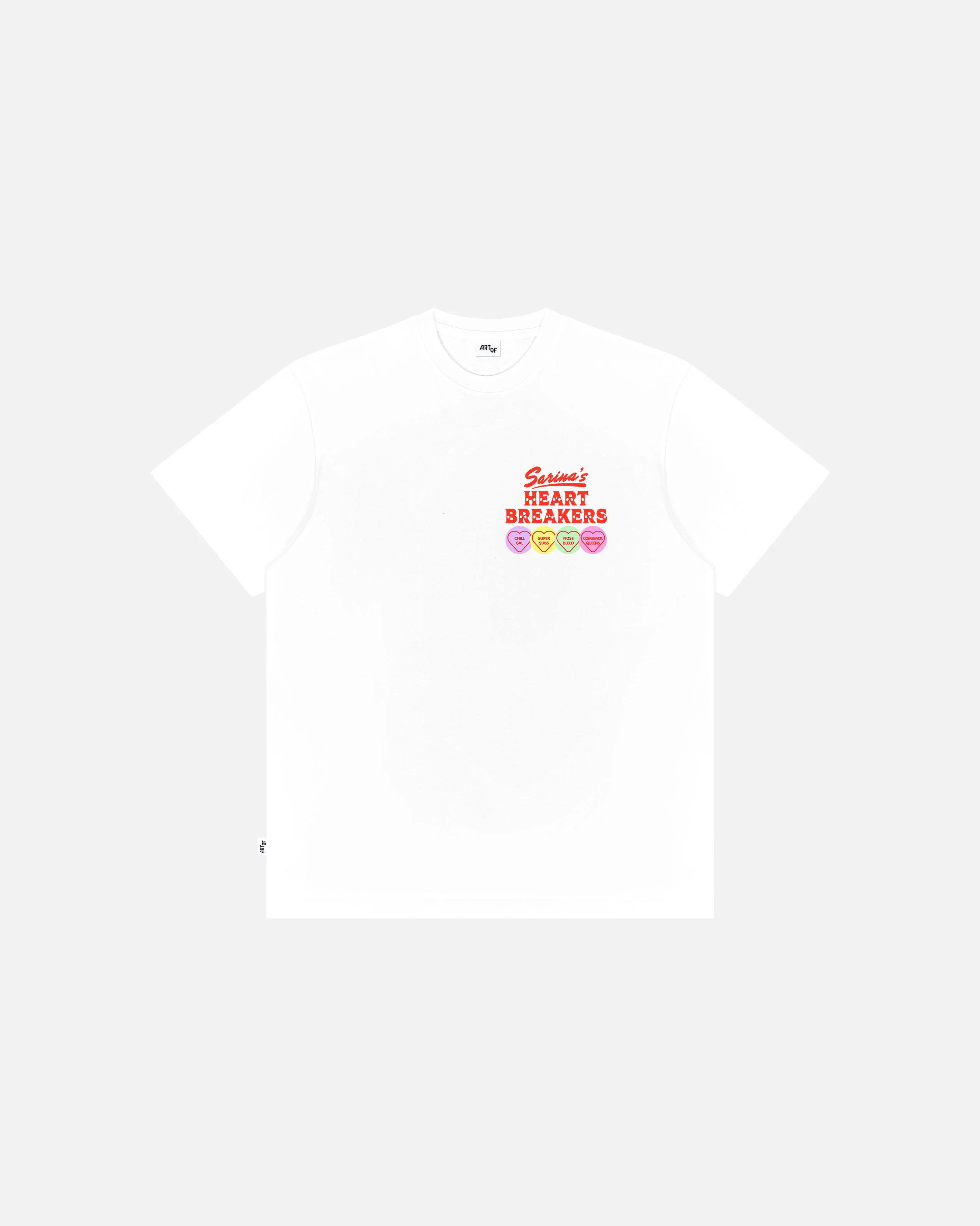 Sarina's Heartbreakers White Tee