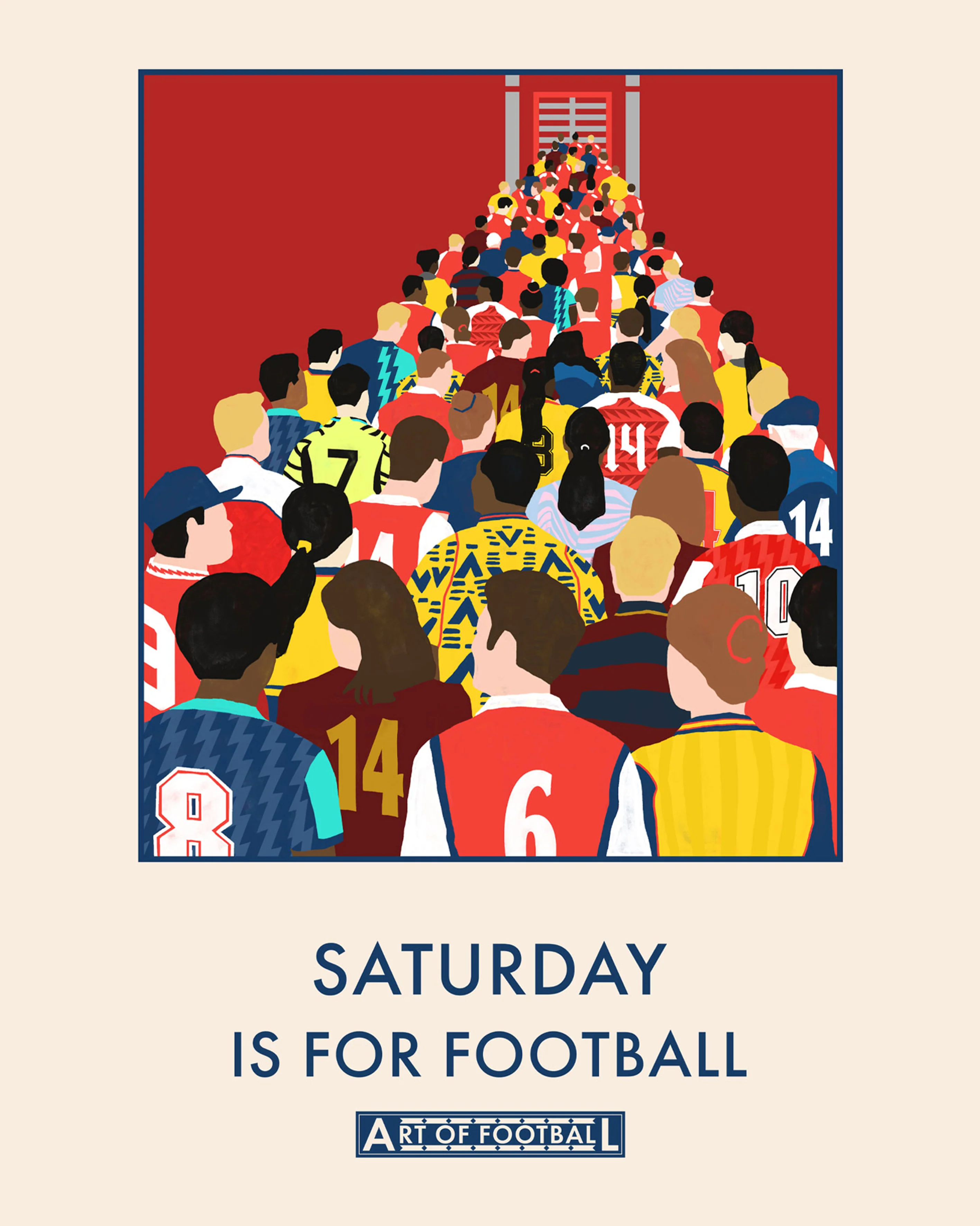 AFC Saturday Is For Football Print - Image 3