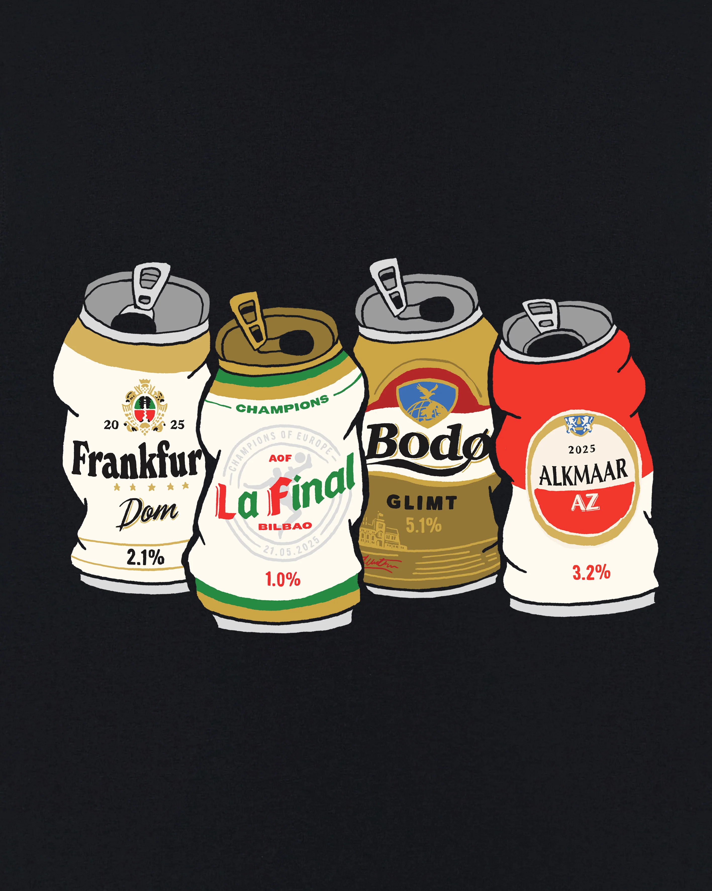 Spurs European Champions Cans Tee - Image 2
