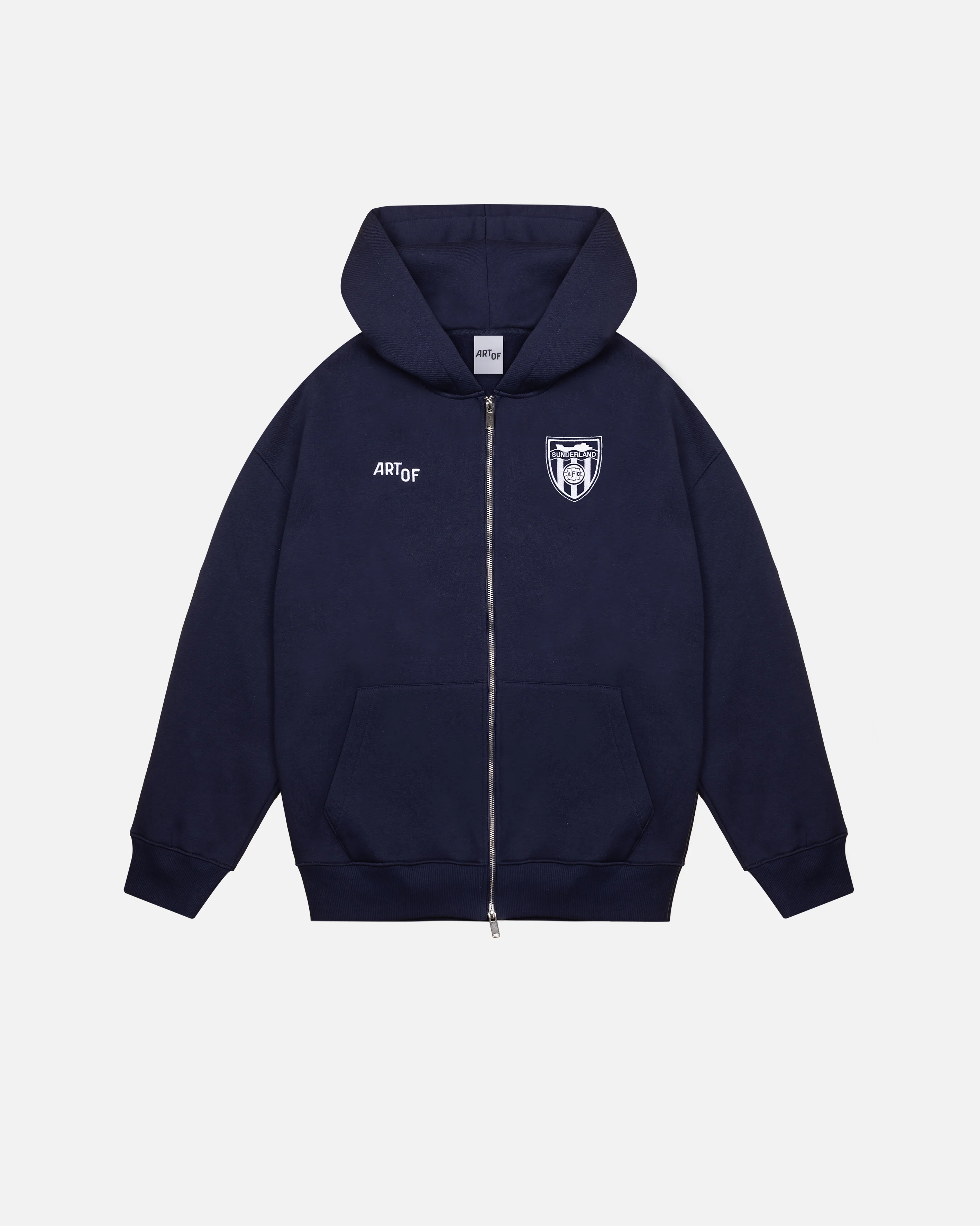 Sunderland Debossed Zip Through Hoodie