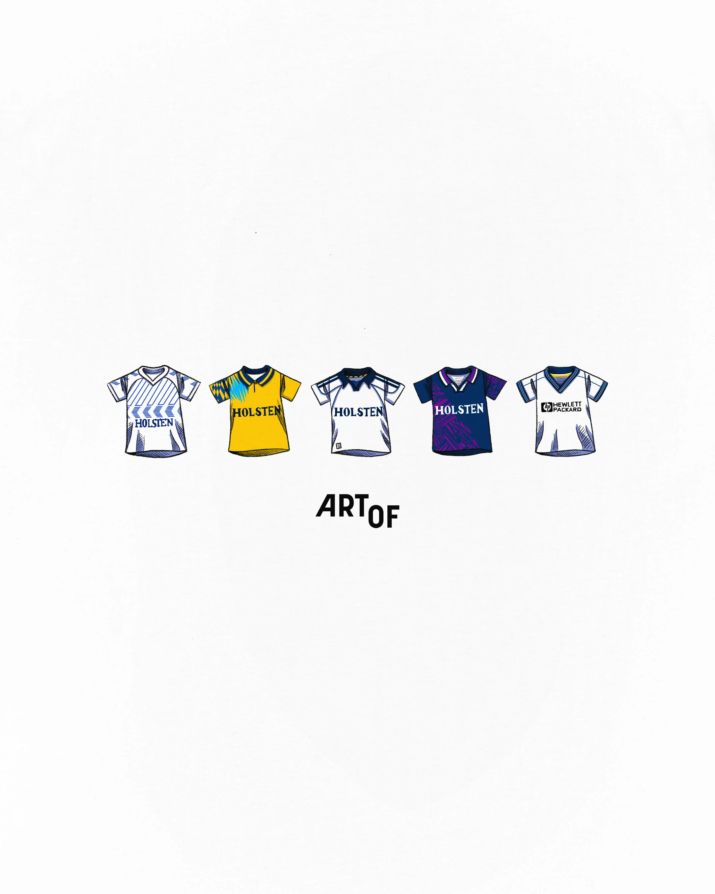 THFC Printed Classics White Tee - Image 2