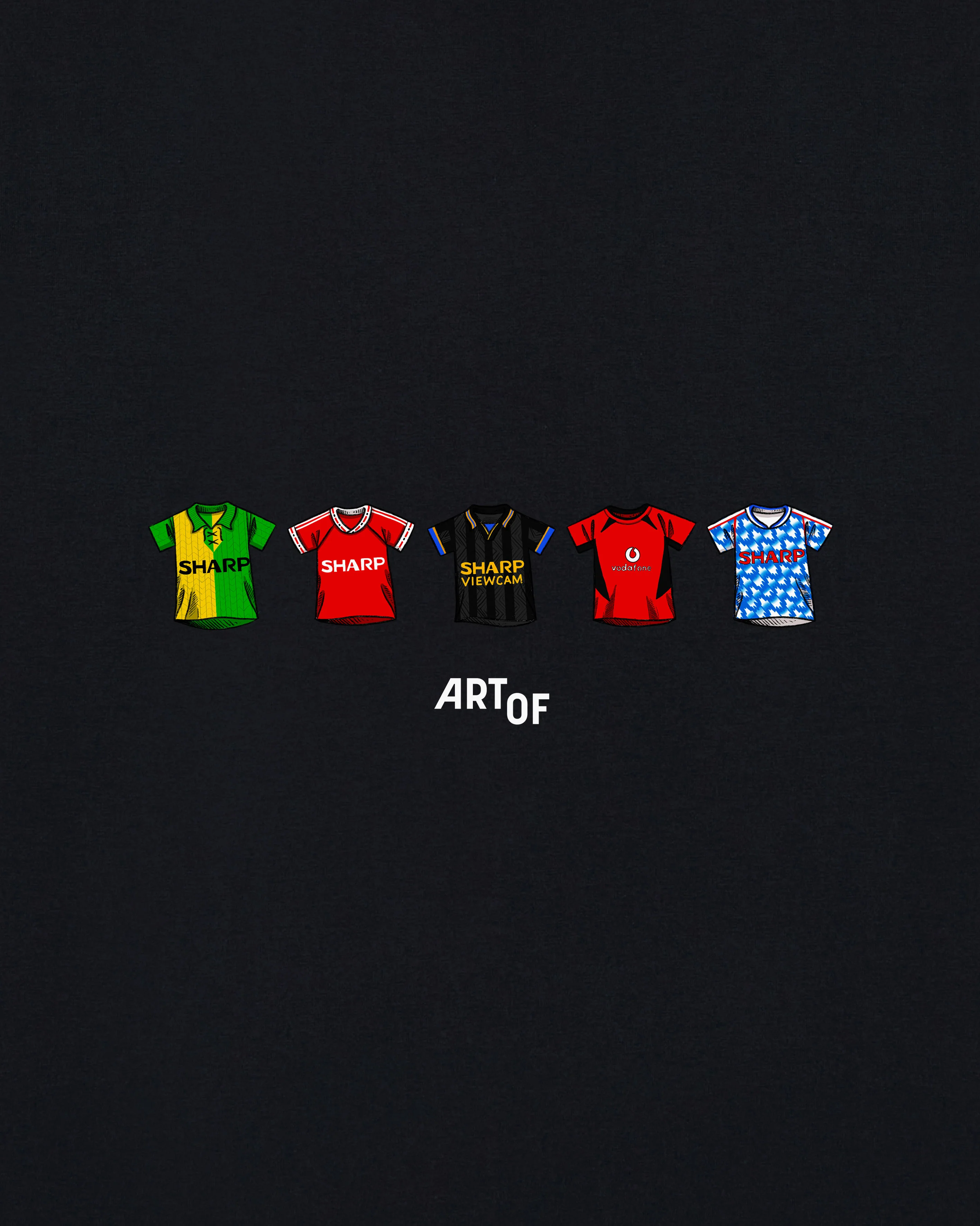 United Printed Classics Black Tee - Image 4