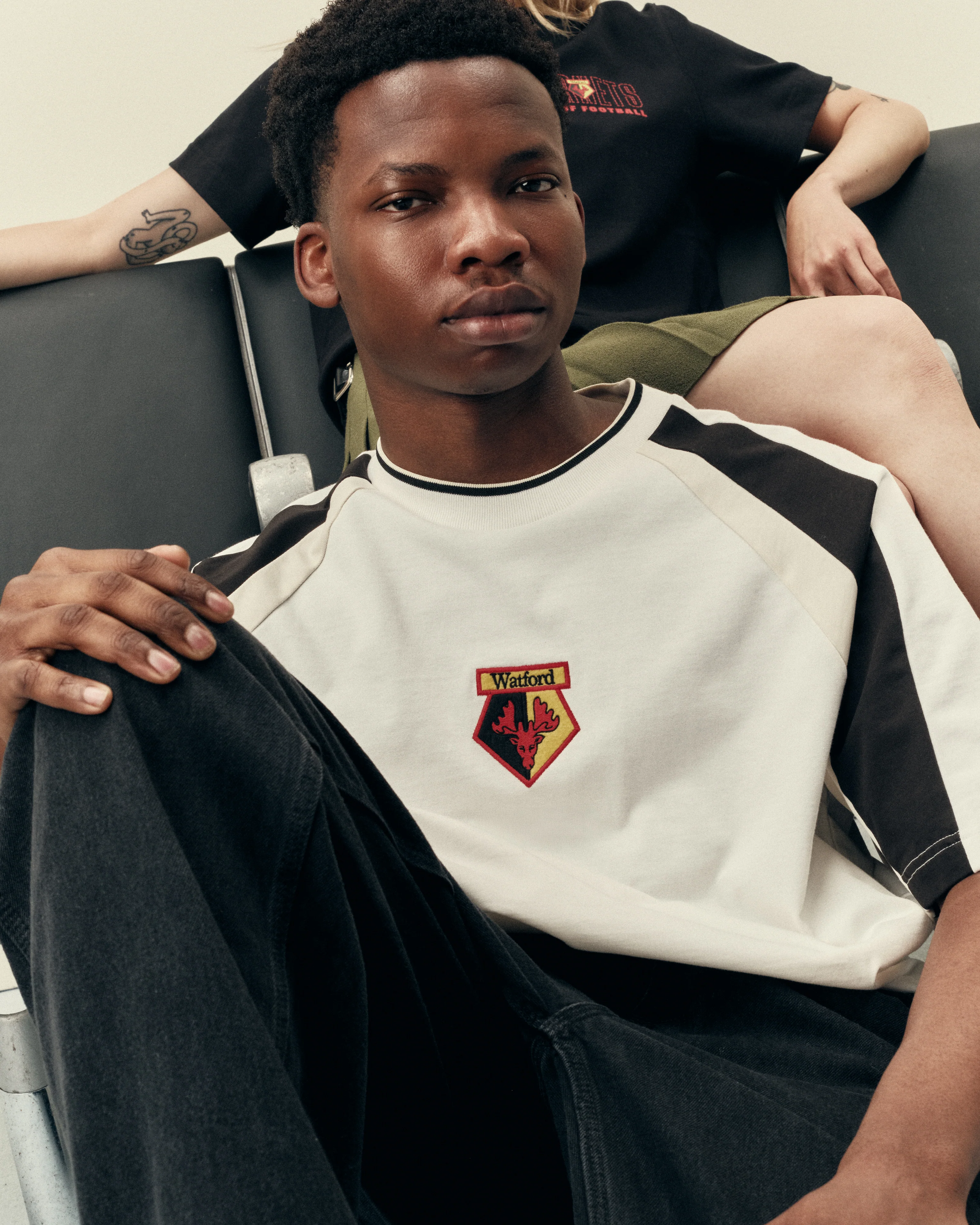 Watford 90s Oversized Panelled Tee - Image 4